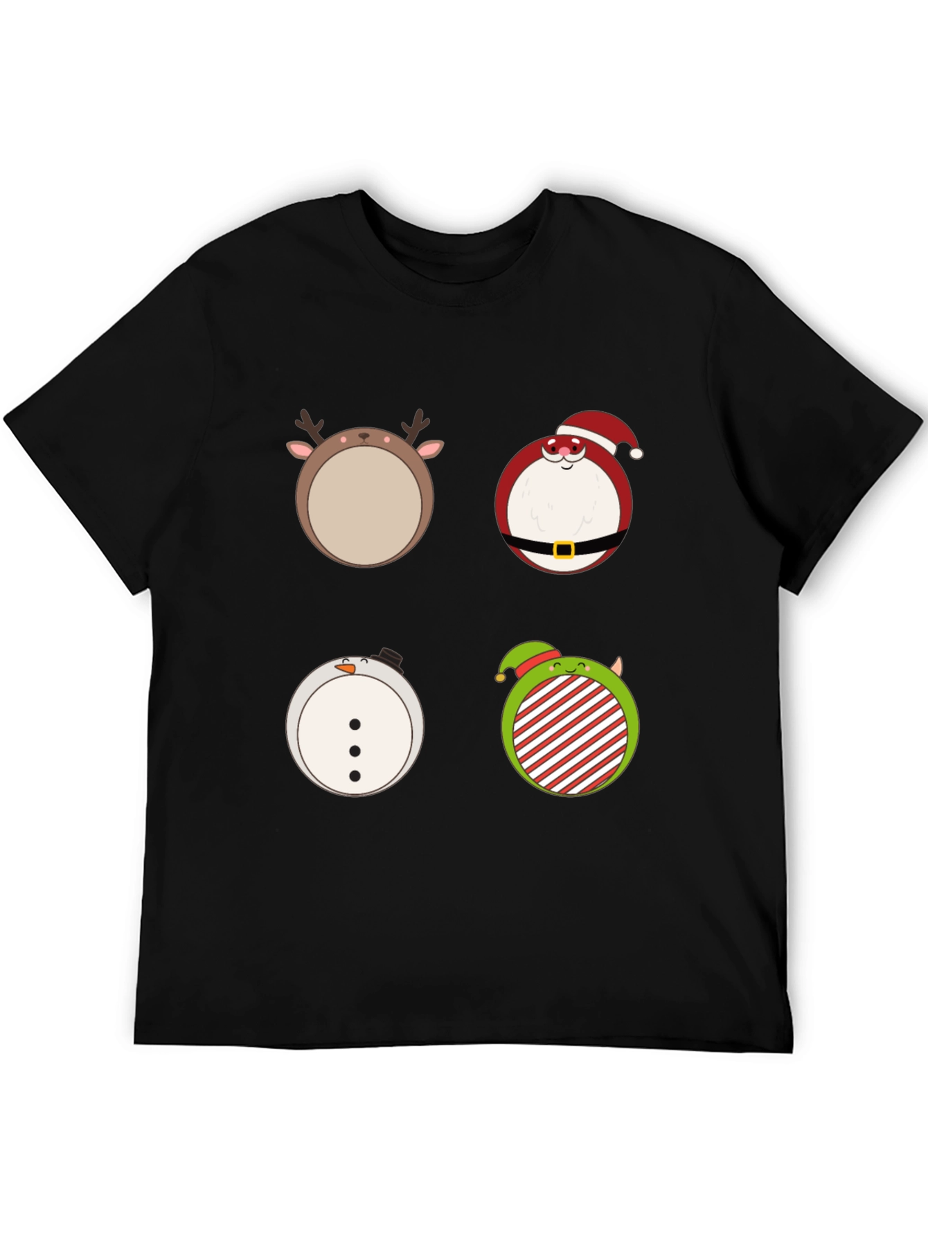 Camiseta Navideña con Adorables Dibujos