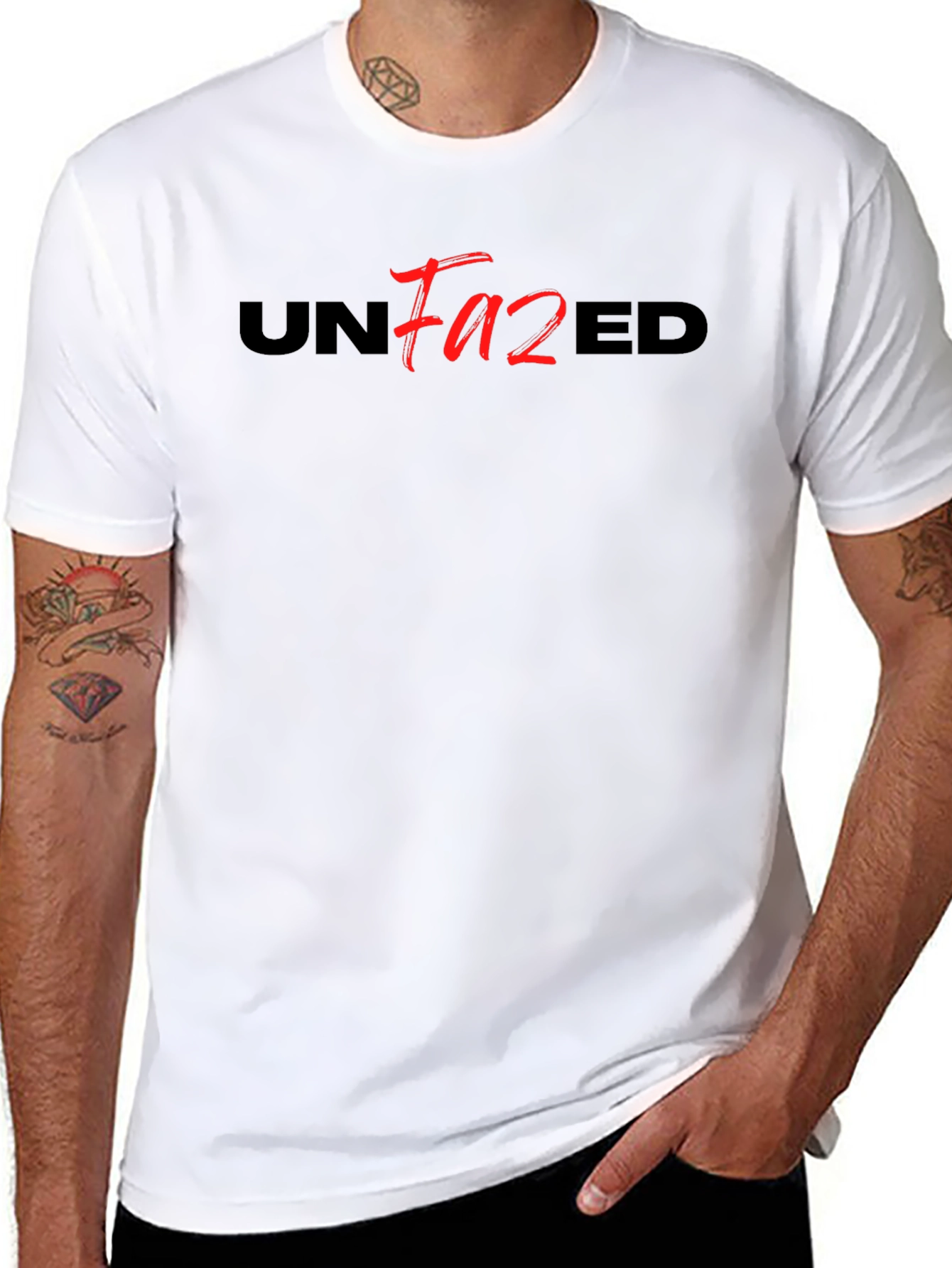 Camiseta Negra Unfazed - Estilo Casual y Moderno