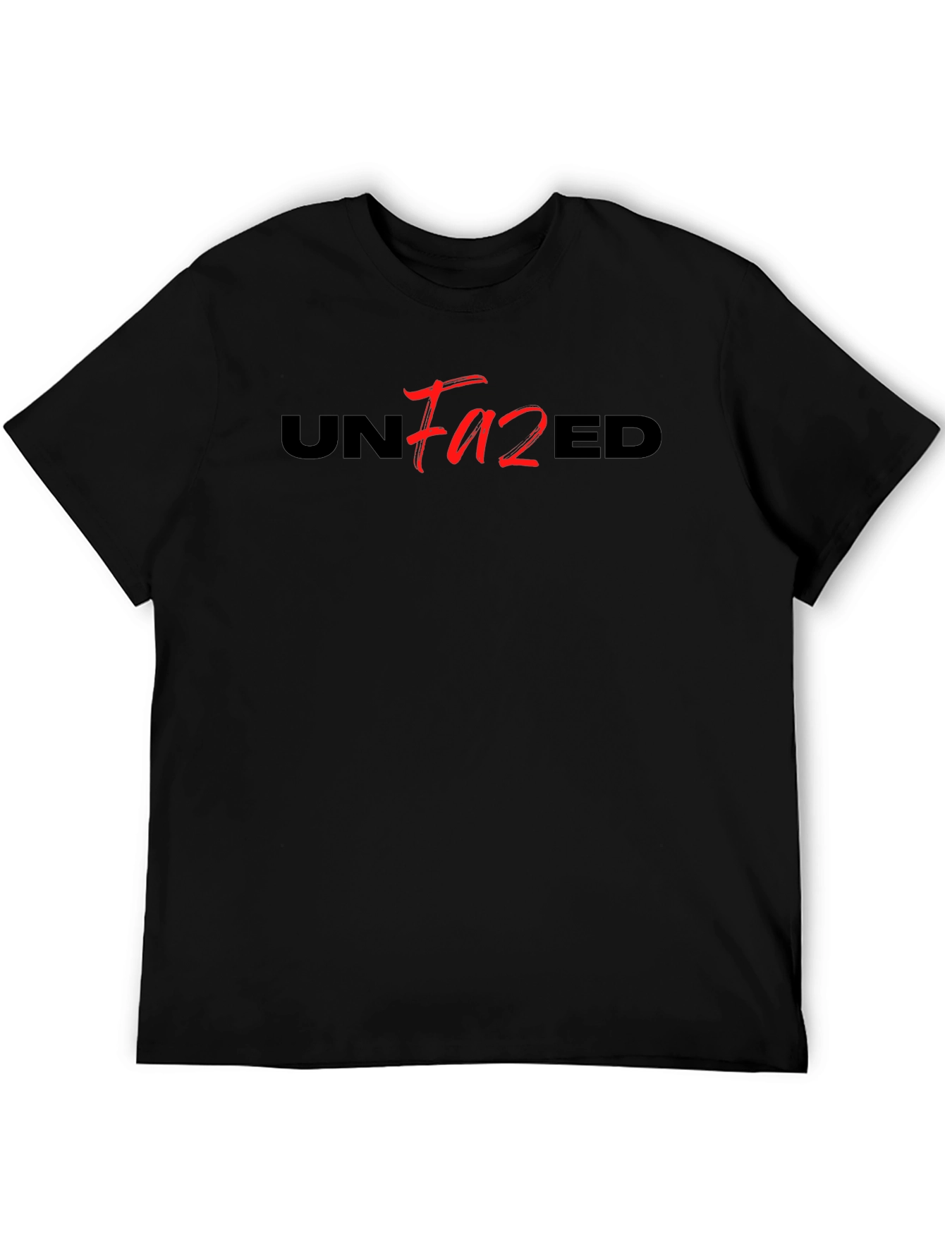 Camiseta Negra Unfazed - Estilo Casual y Moderno