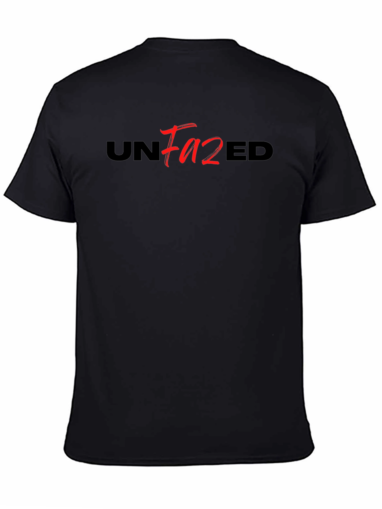 Camiseta Negra Unfazed - Estilo Casual y Moderno