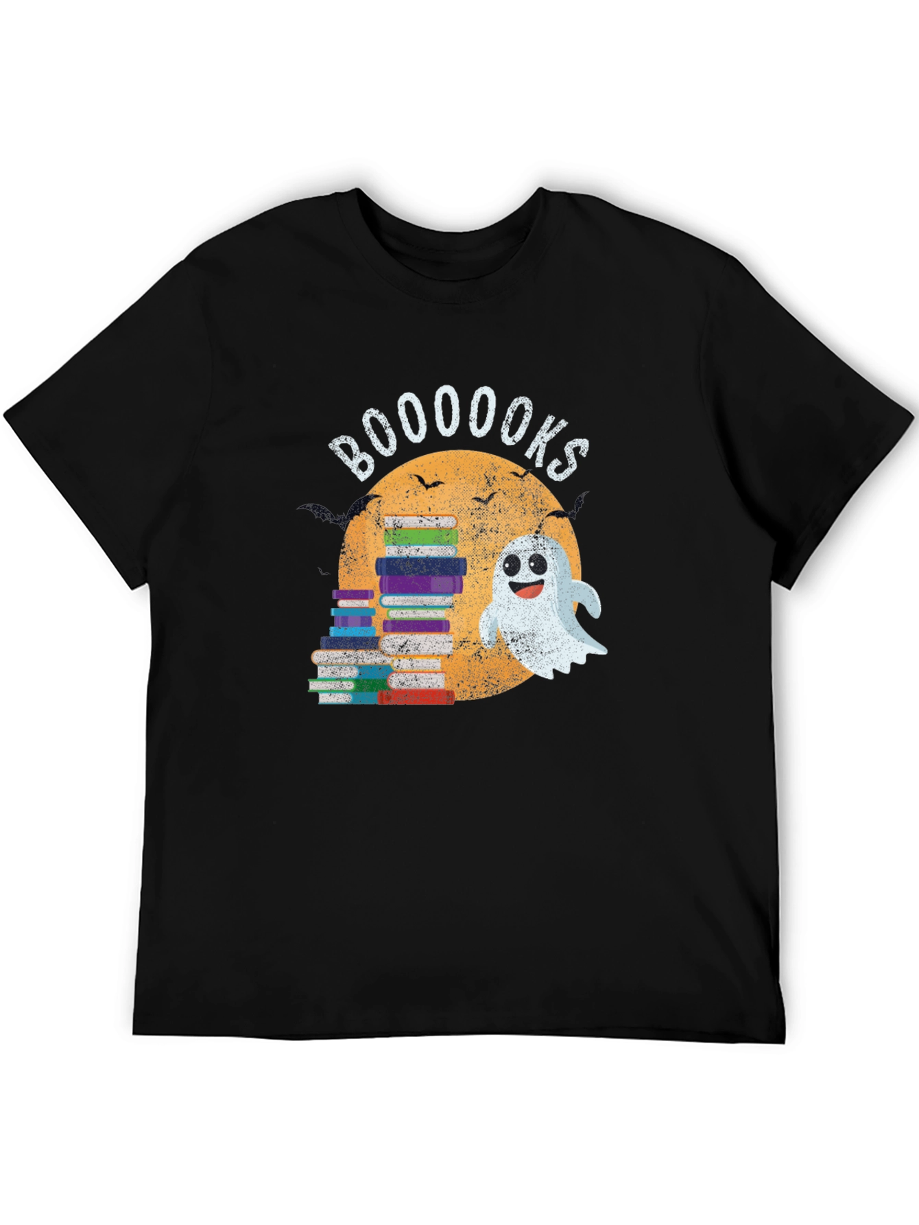 Camiseta Negra Booooks Halloween