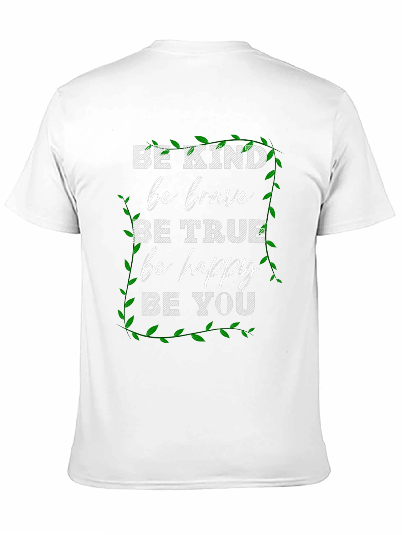 Camiseta Negra Motivacional Be Kind para Hombre