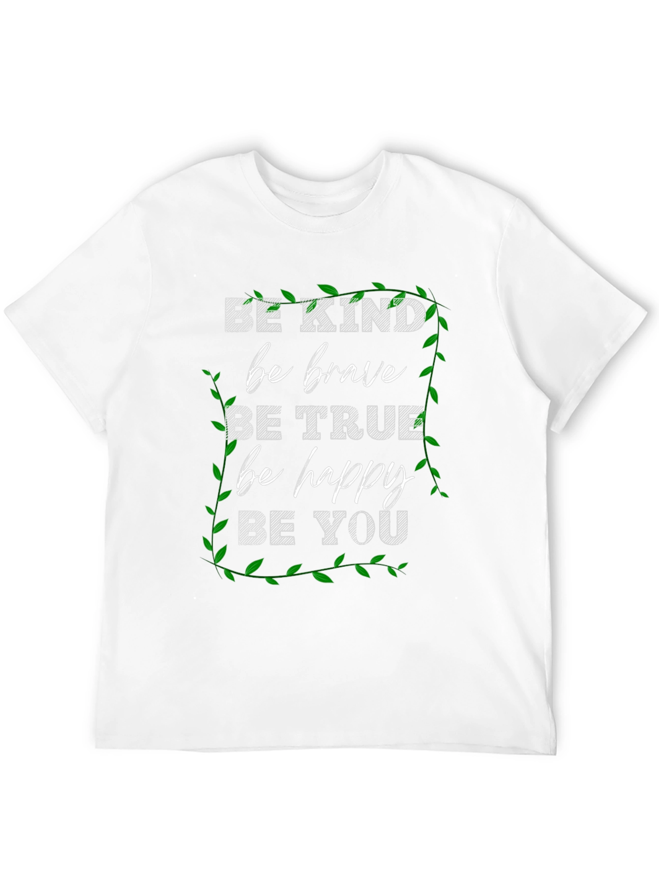 Camiseta Negra Motivacional Be Kind para Hombre