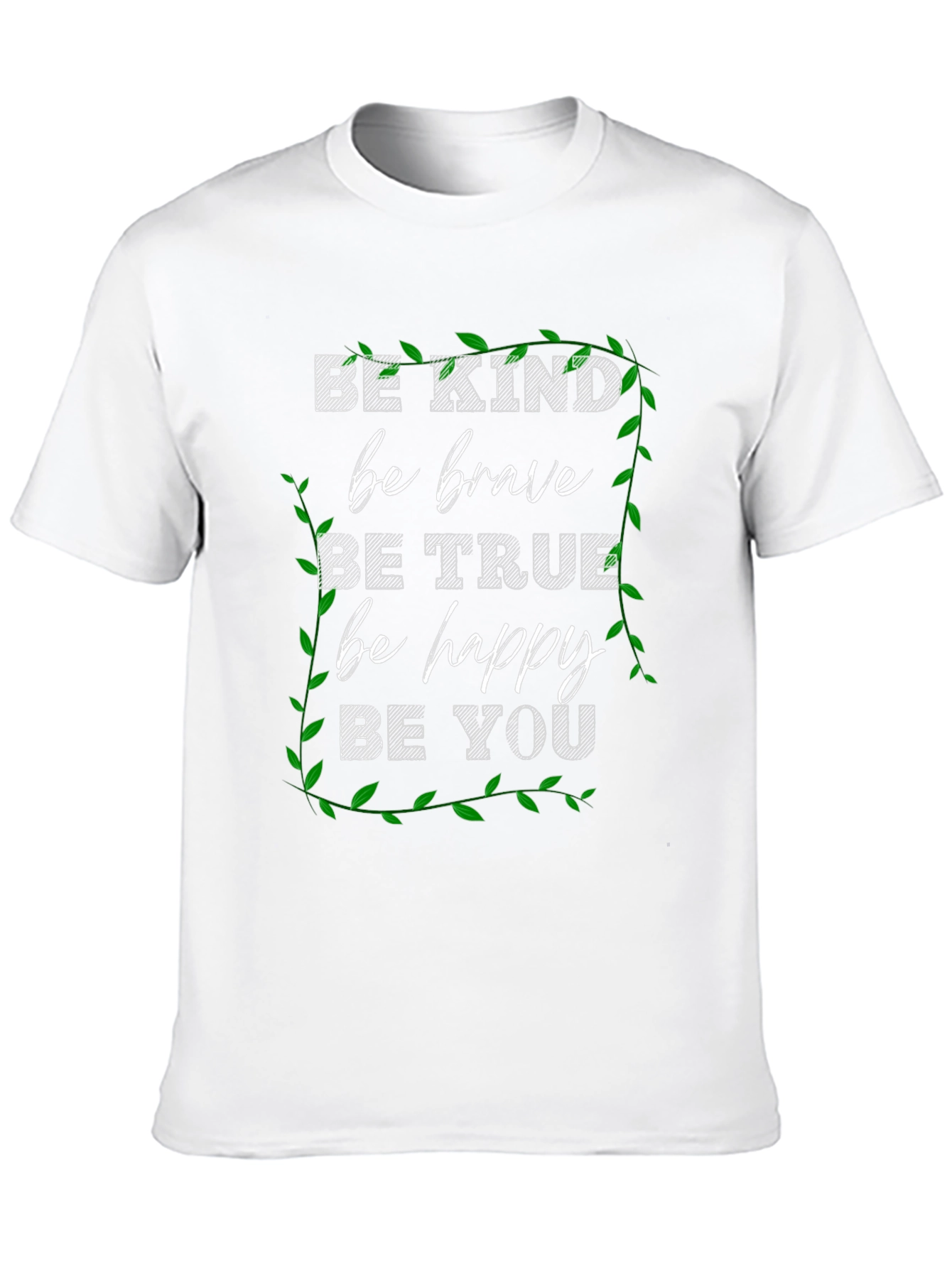 Camiseta Negra Motivacional Be Kind para Hombre