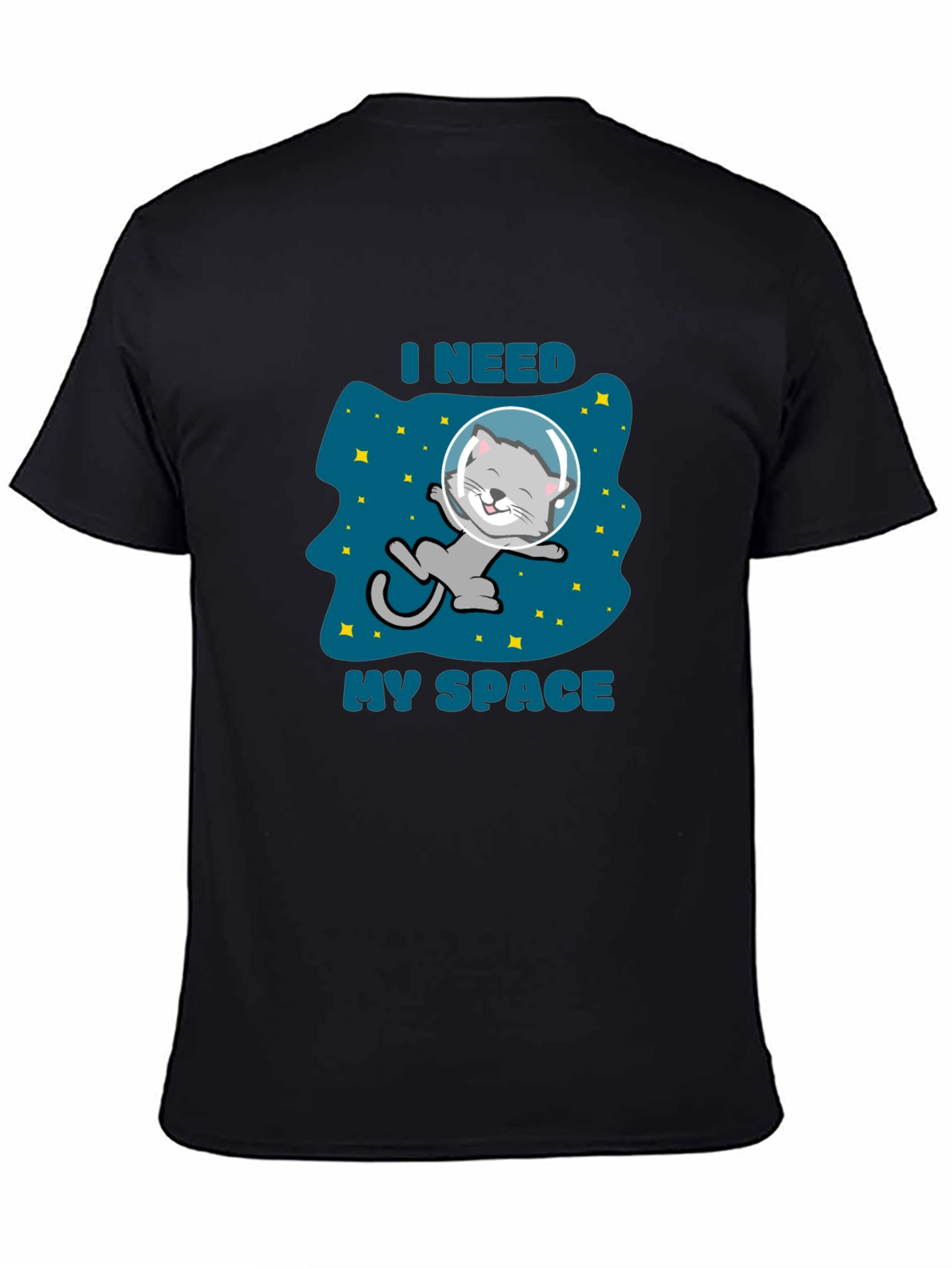 Camiseta Necesito Mi Espacio Gato Astronauta