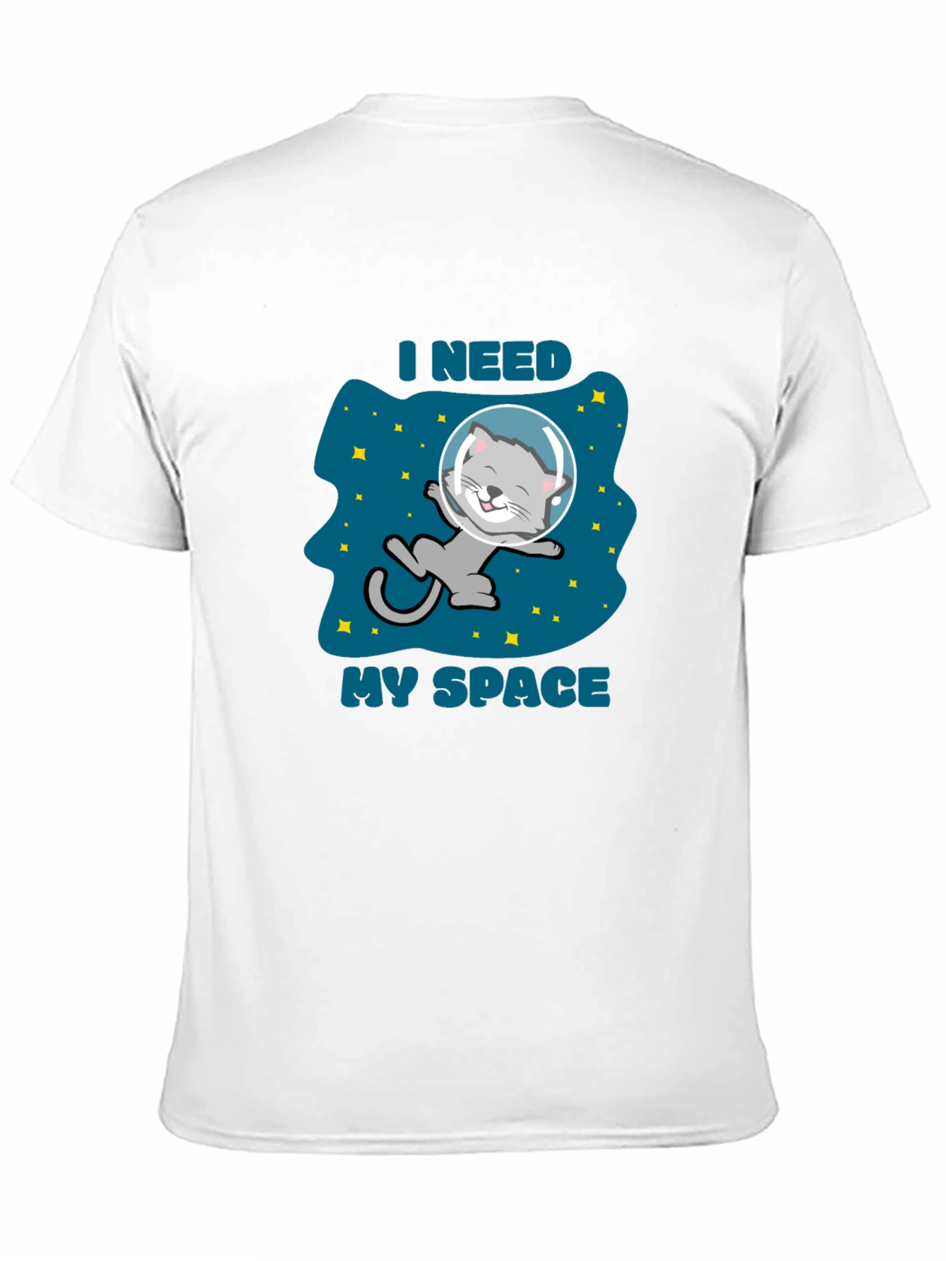 Camiseta Necesito Mi Espacio Gato Astronauta