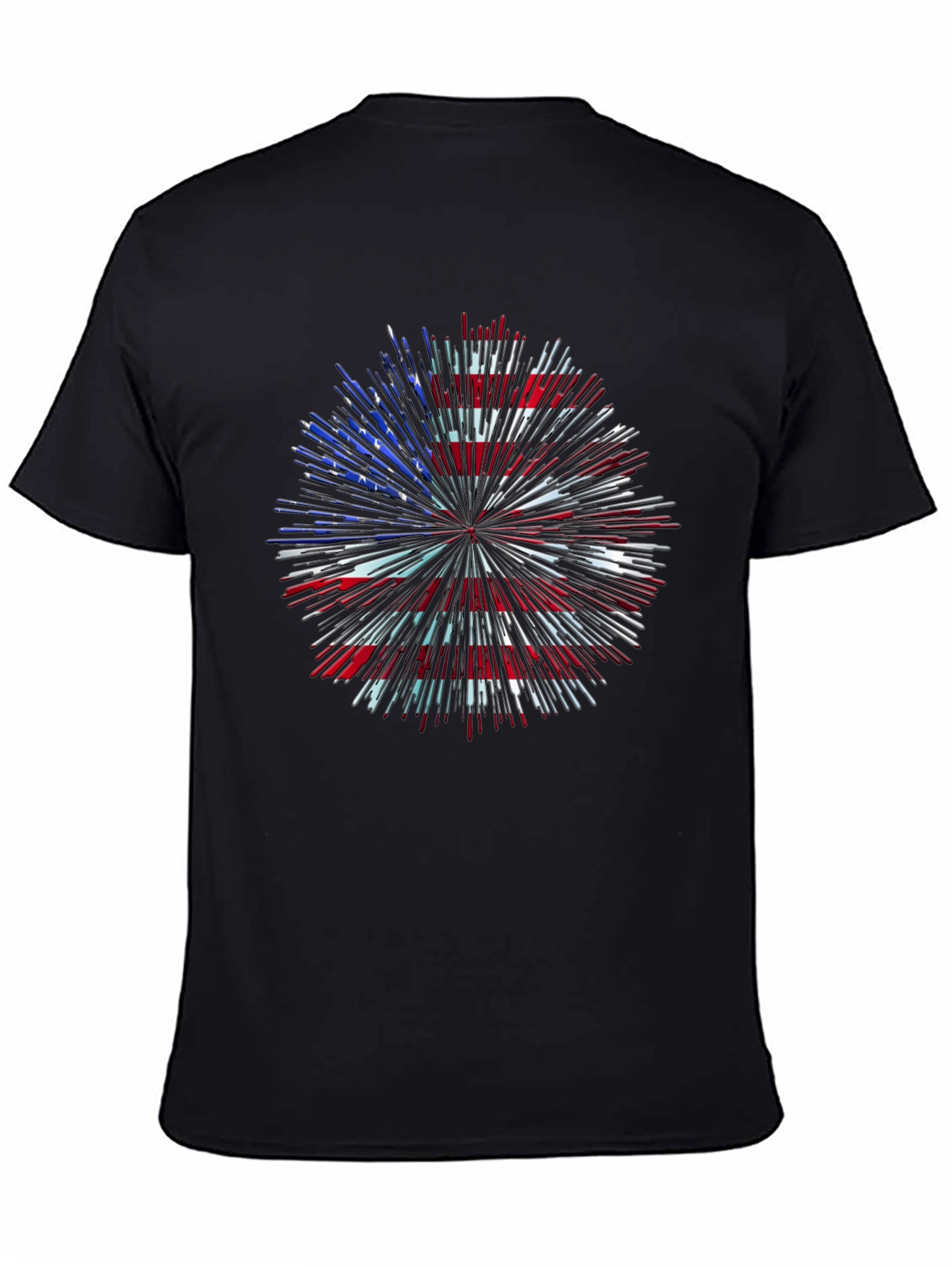 Camiseta Patriótica Fuegos Artificiales USA