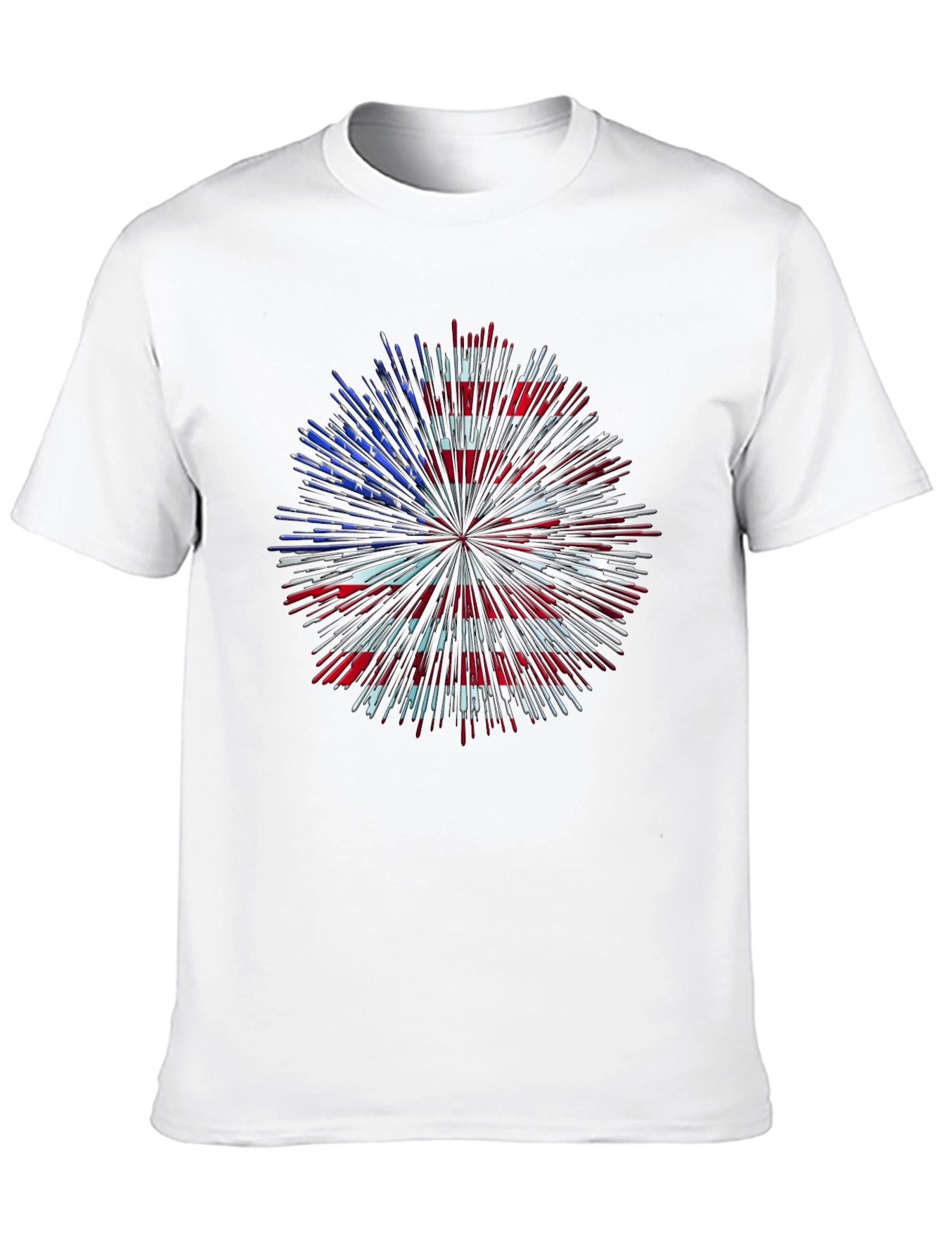 Camiseta Patriótica Fuegos Artificiales USA