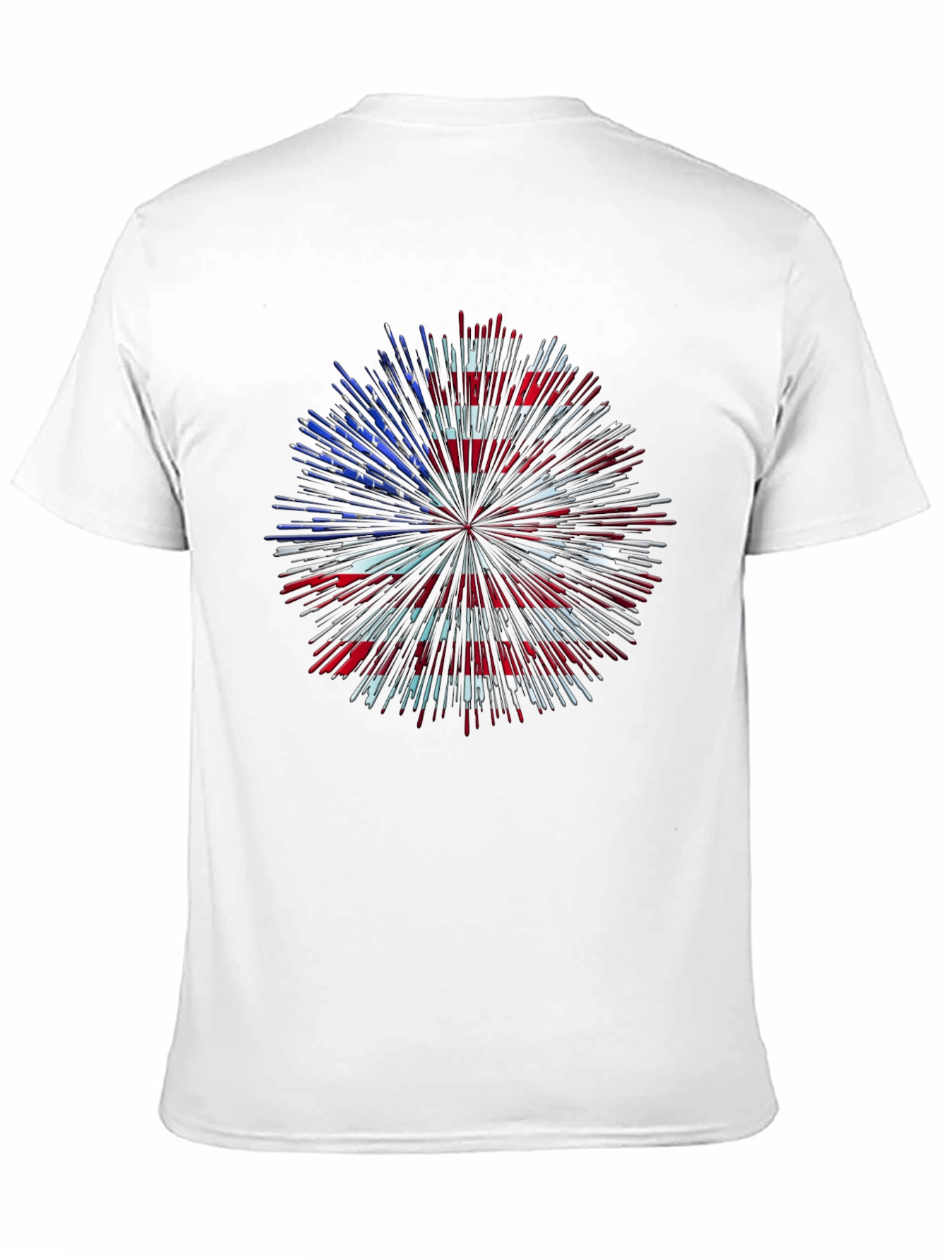 Camiseta Patriótica Fuegos Artificiales USA