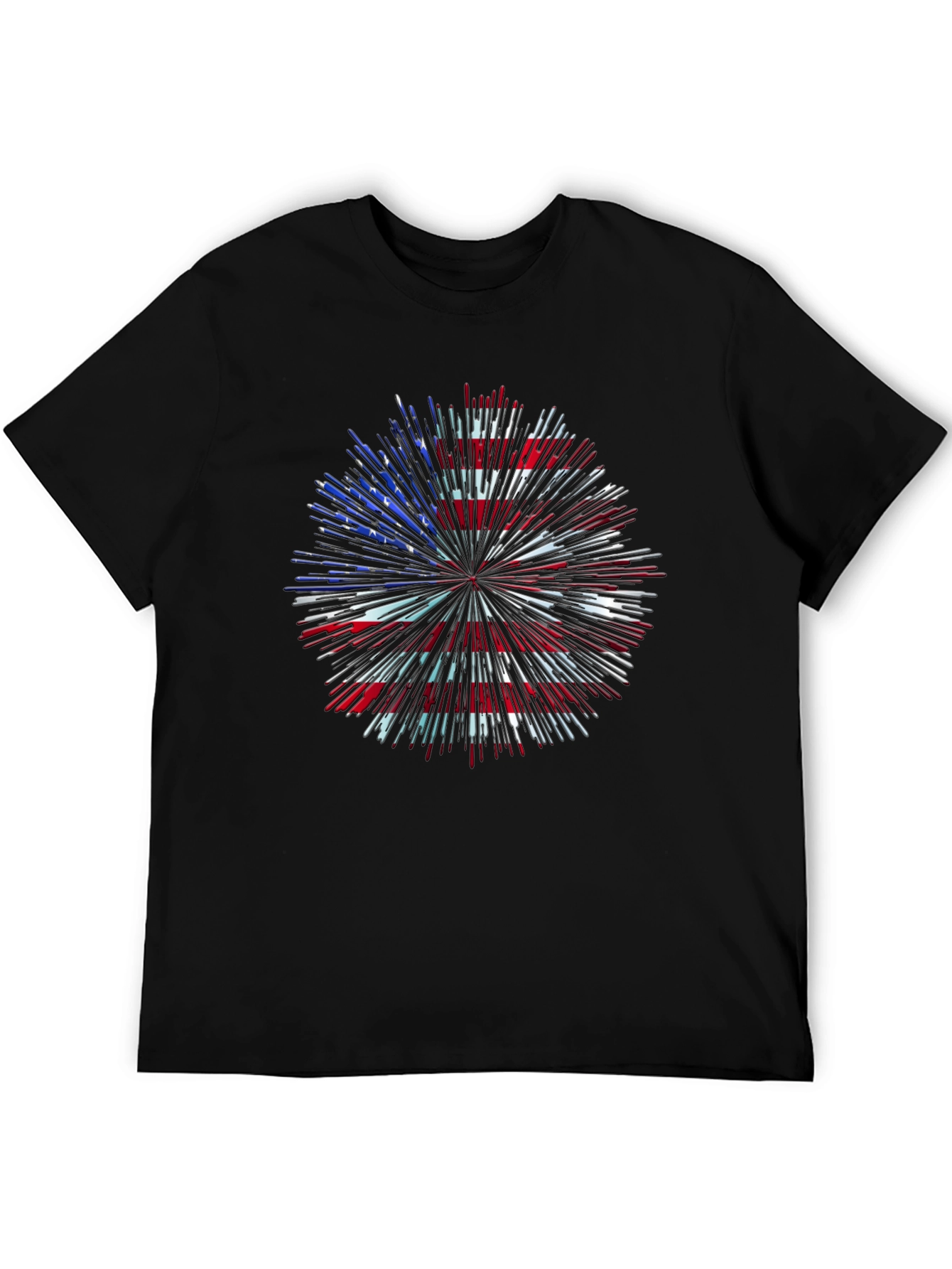 Camiseta Patriótica Fuegos Artificiales USA