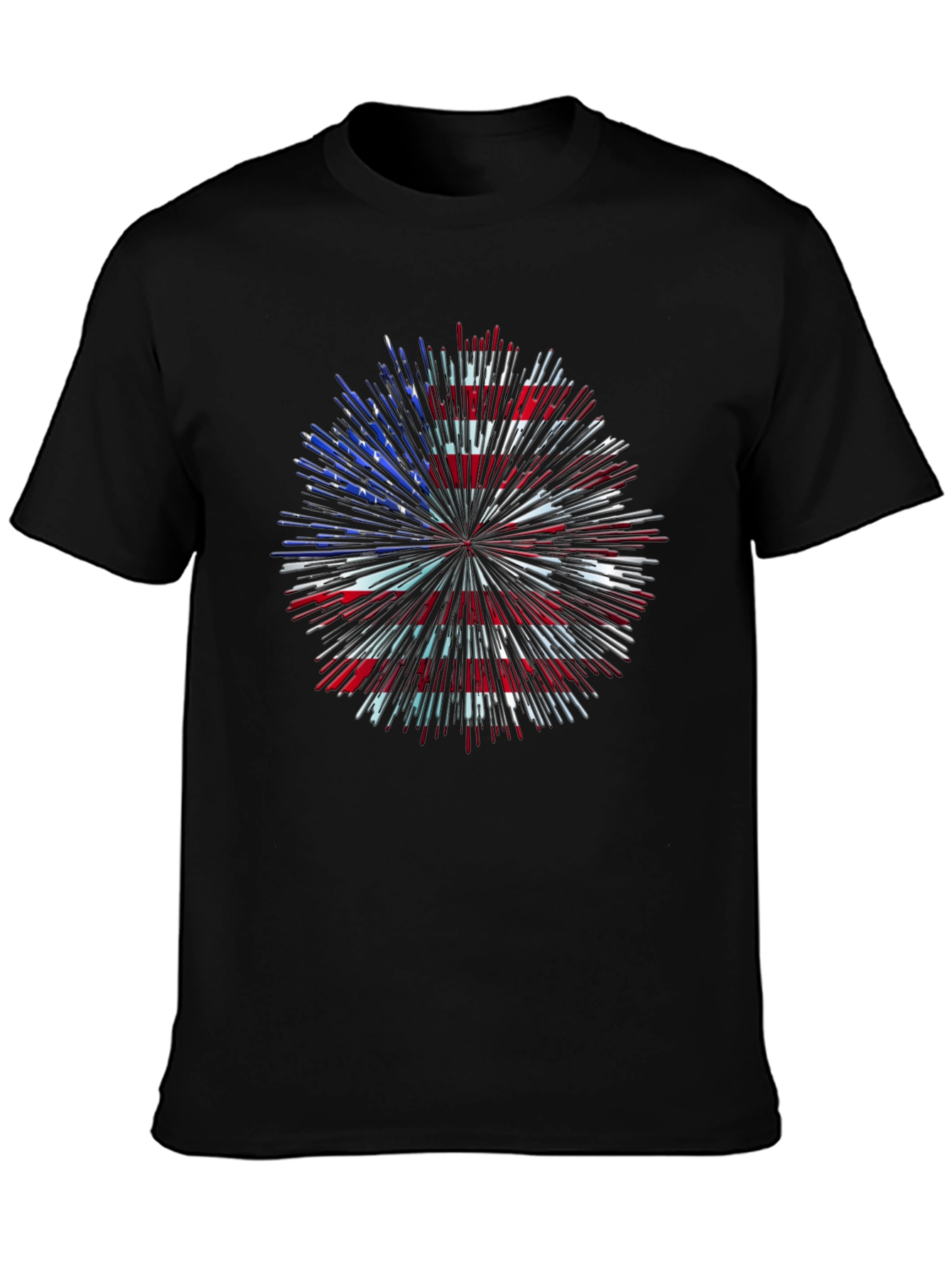 Camiseta Patriótica Fuegos Artificiales USA