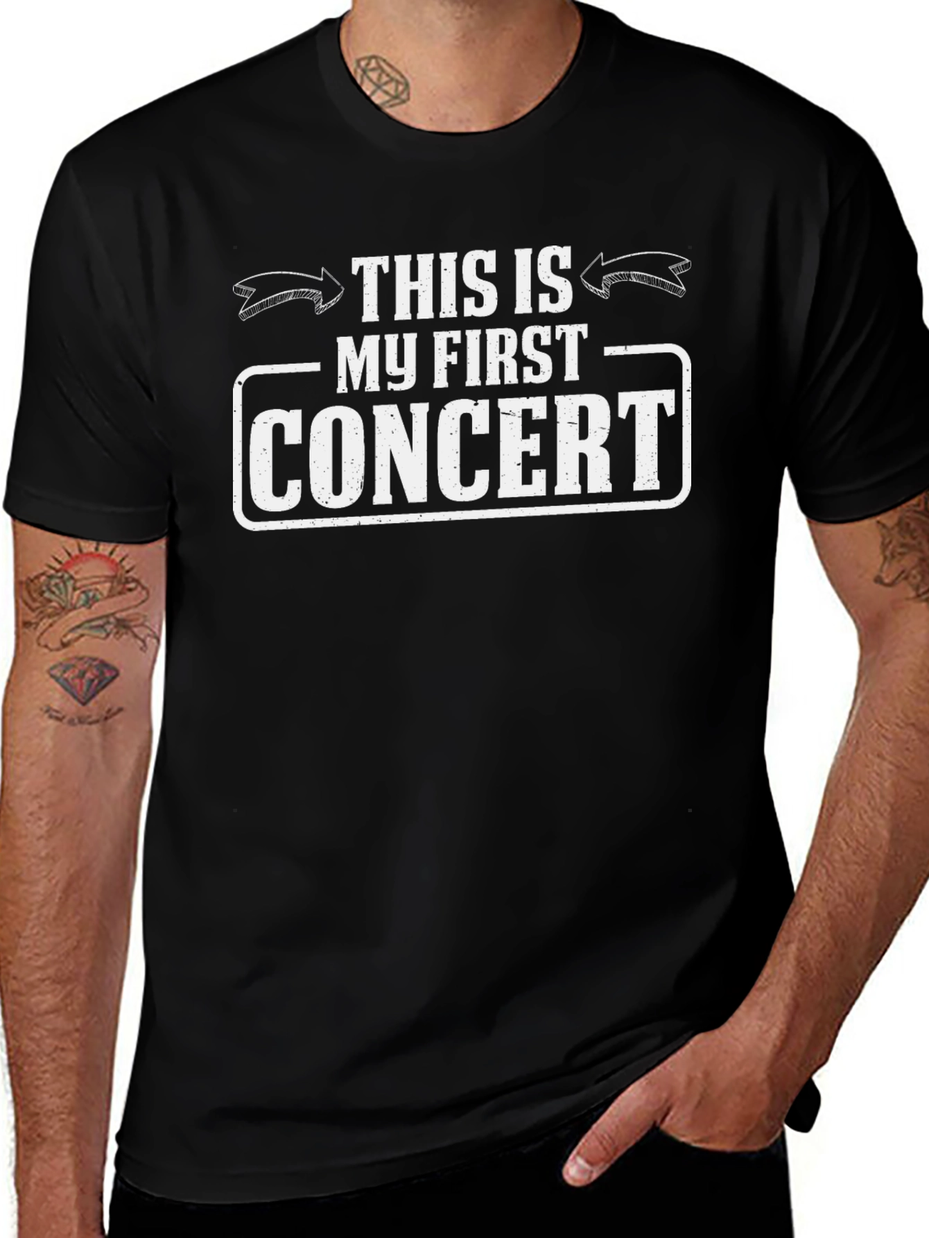 Camiseta Negra: ¡Mi Primer Concierto!