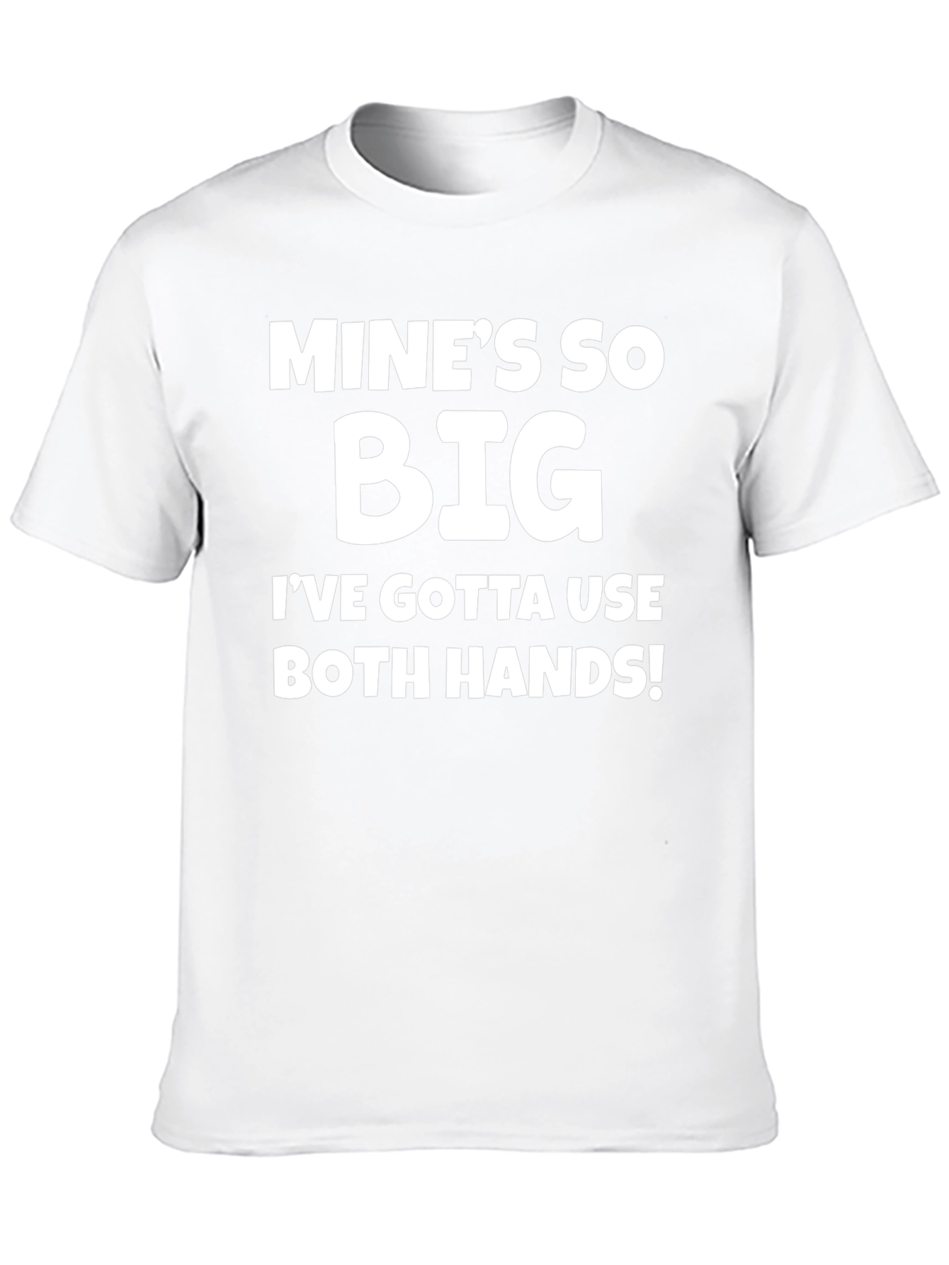 Camiseta Negra: Mines So Big Humor Adulto
