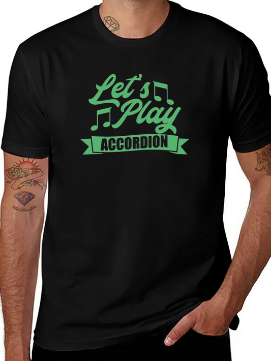 Camiseta Negra Lets Play Accordion