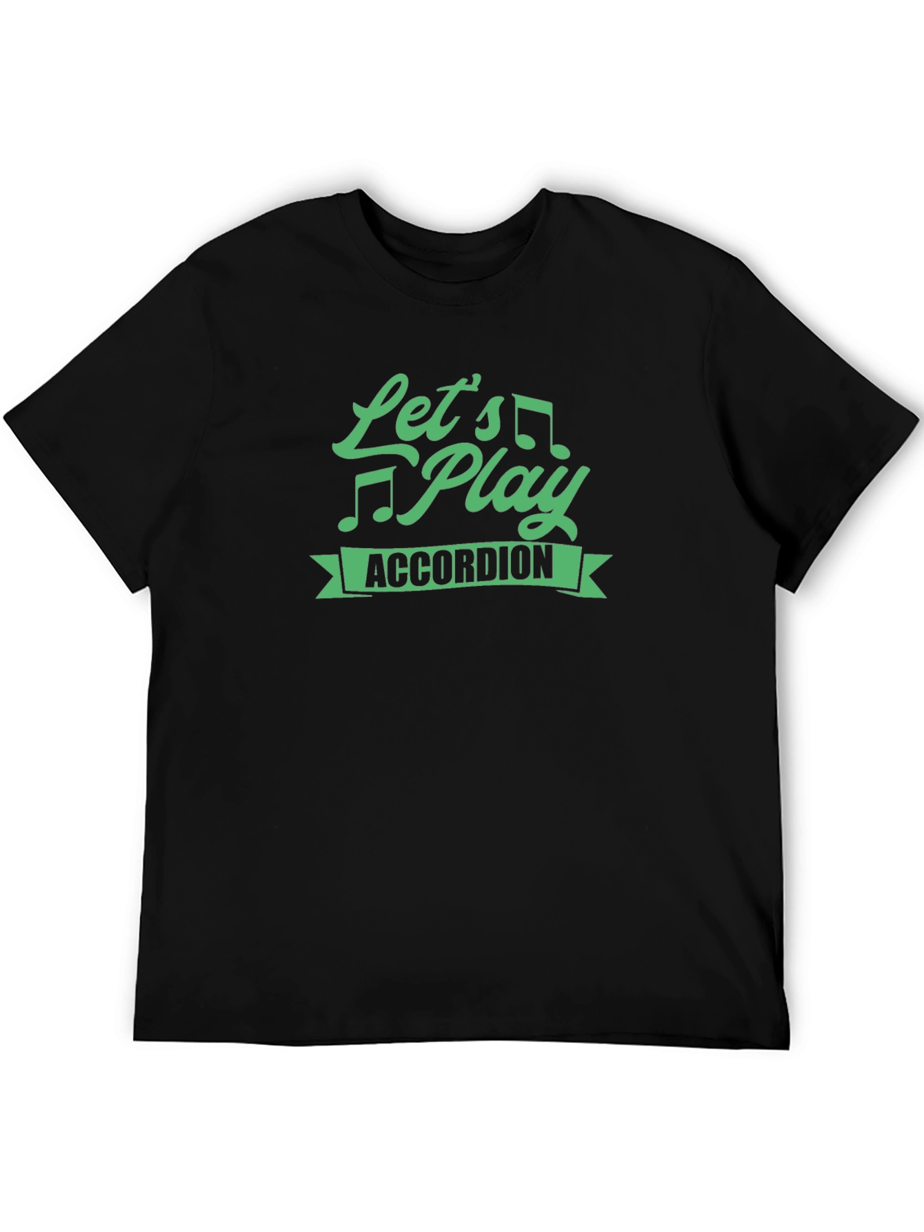 Camiseta Negra Lets Play Accordion