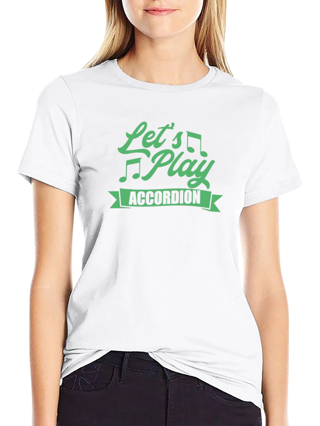Camiseta Negra Lets Play Accordion