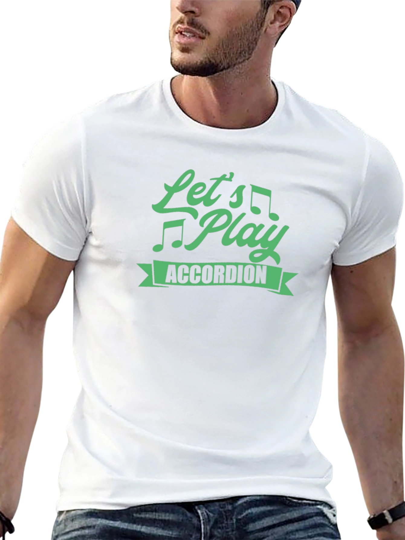 Camiseta Negra Lets Play Accordion