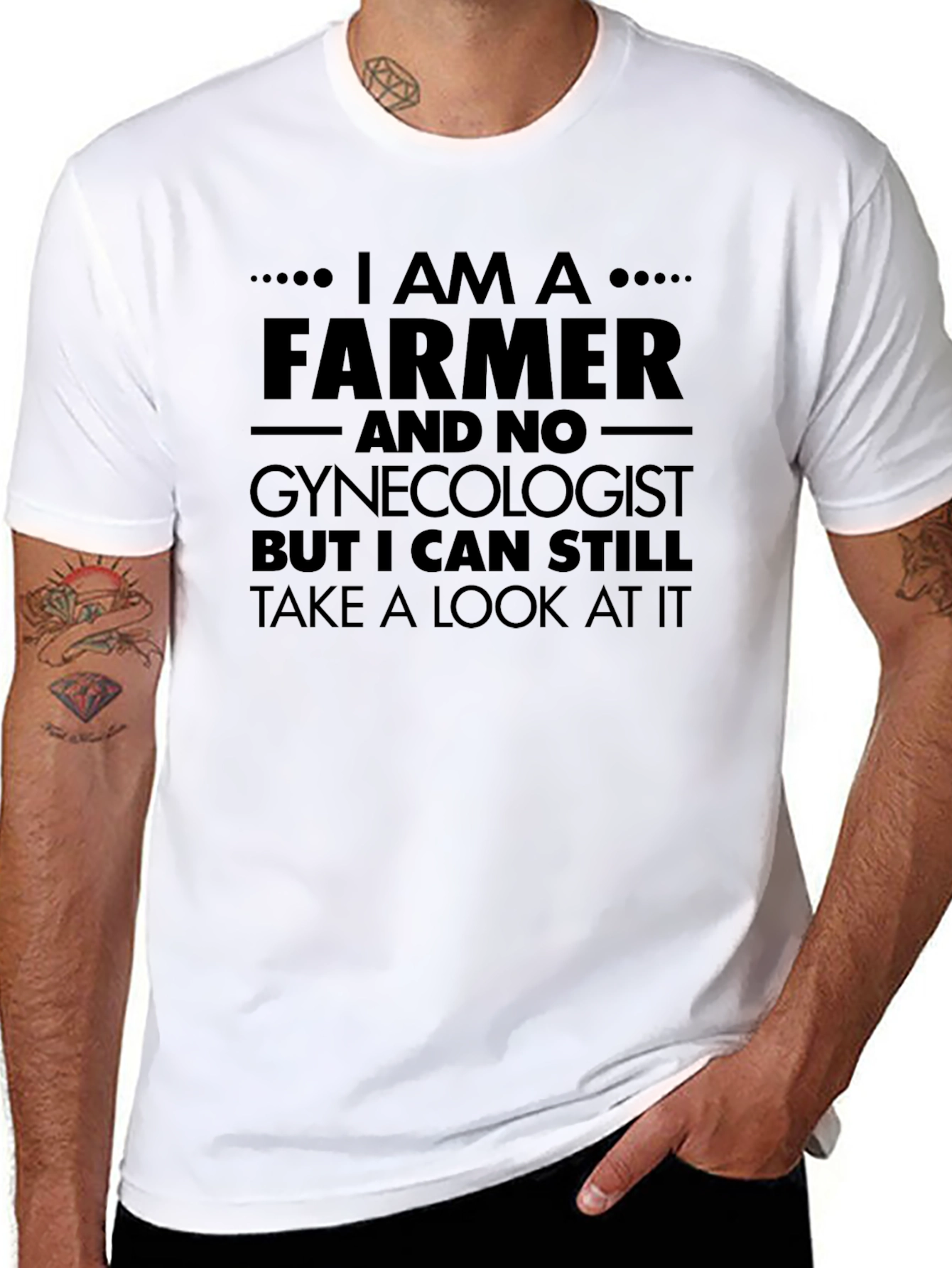 Camiseta Humorística Agricultor - Gynecólogo