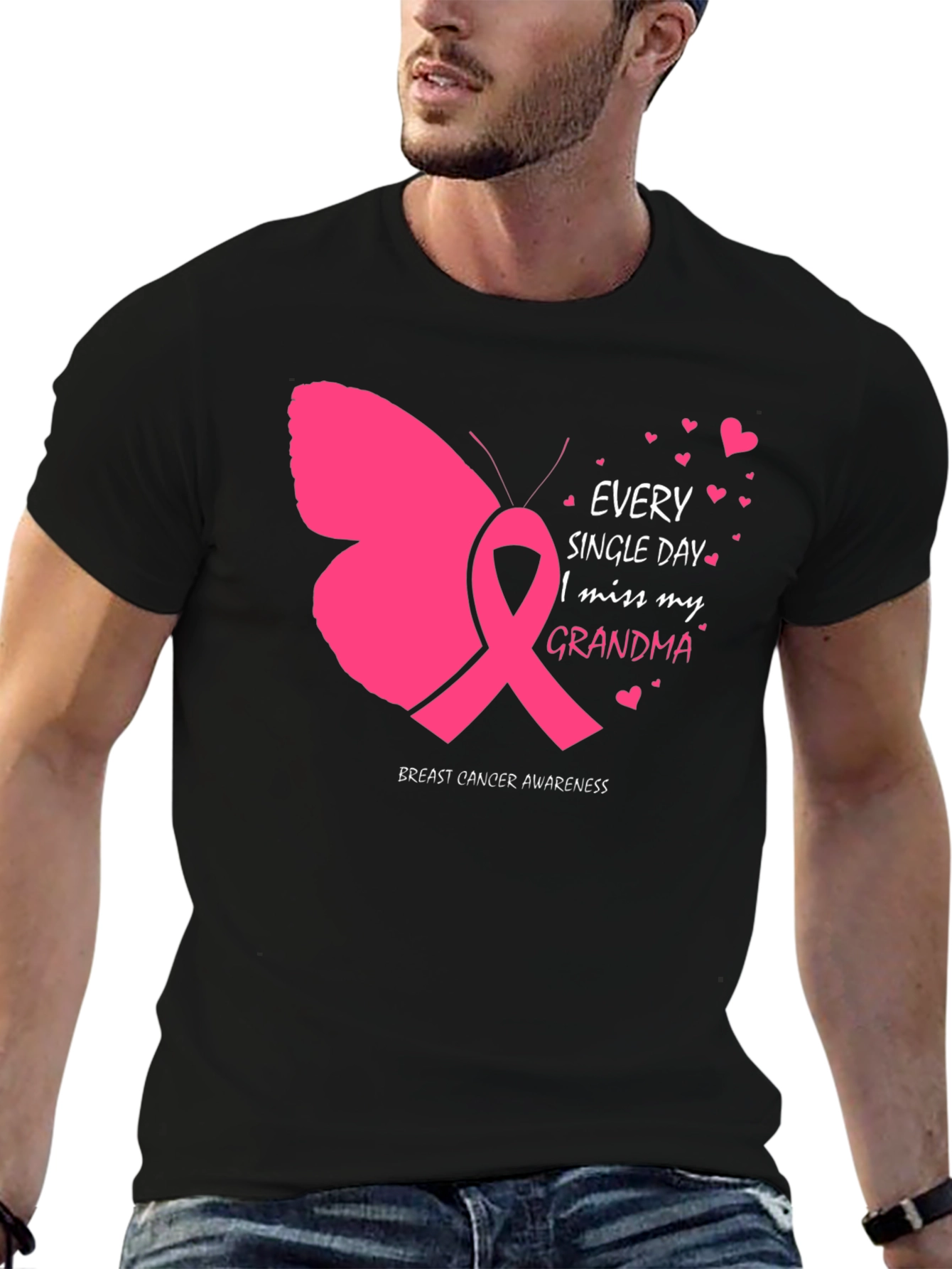 Camiseta Concientización Cáncer de Mama - Butterfly