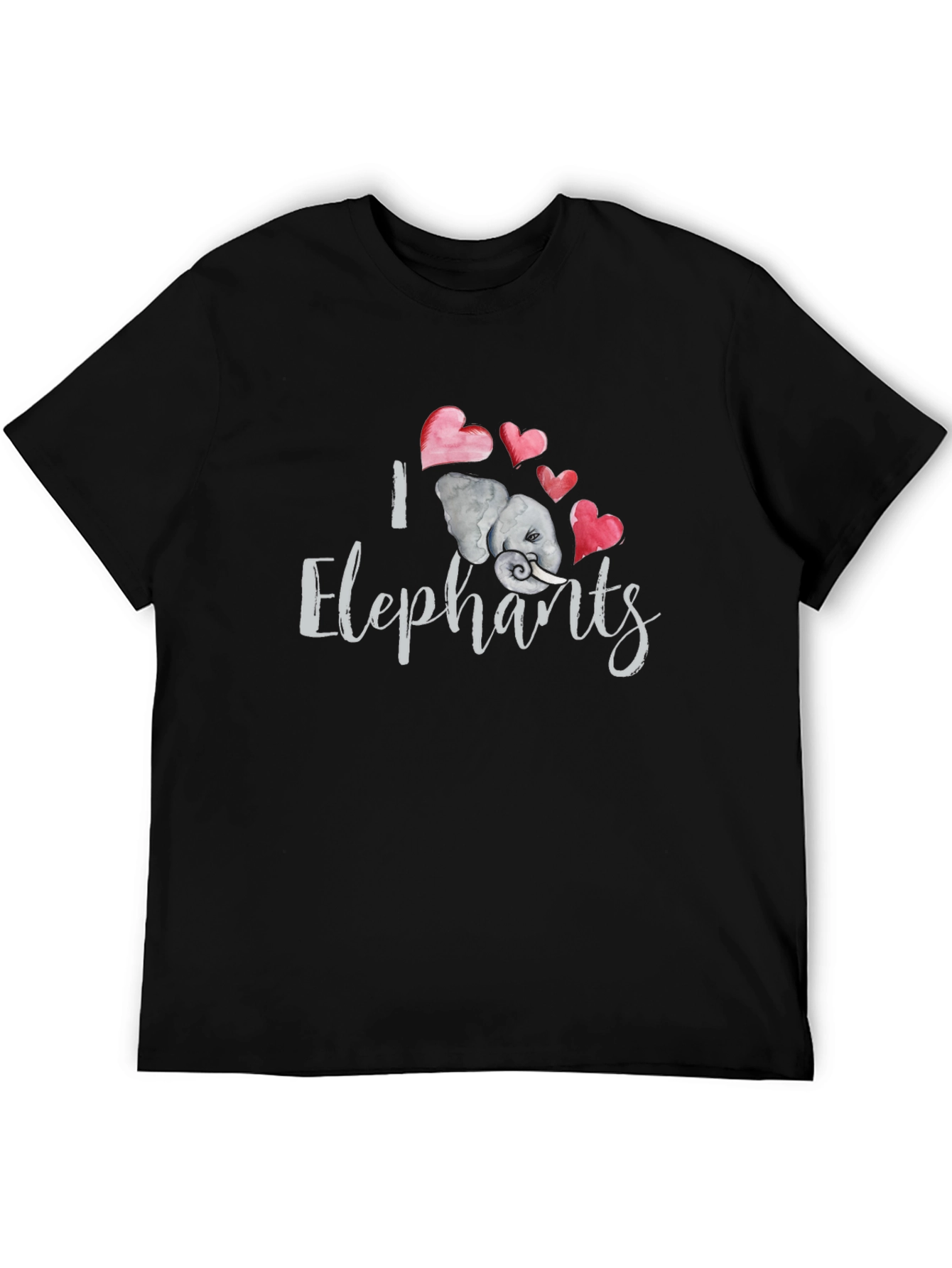 I Love Elephants Graphic T-Shirt