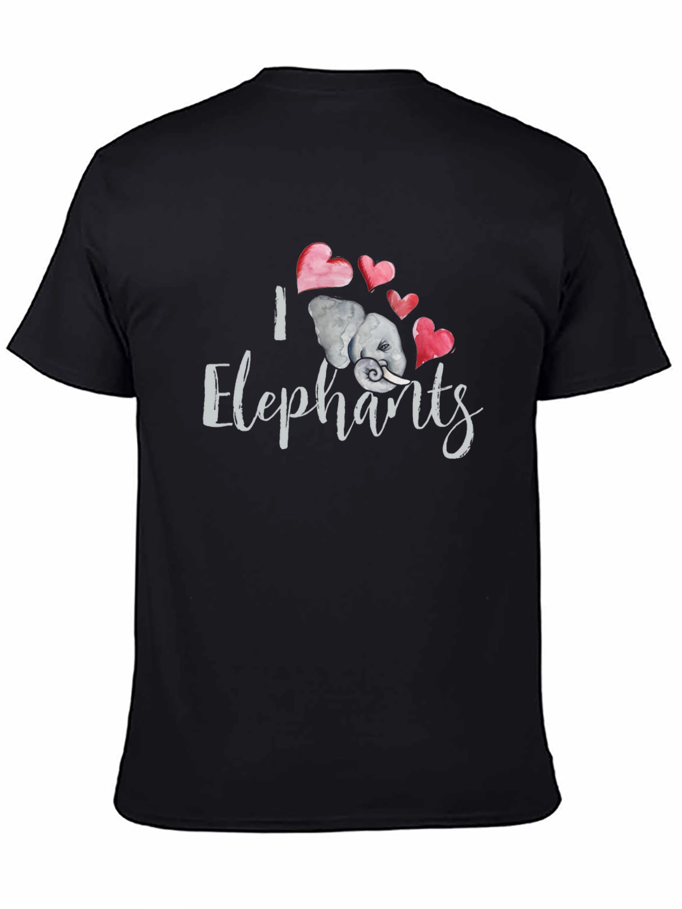 I Love Elephants Graphic T-Shirt