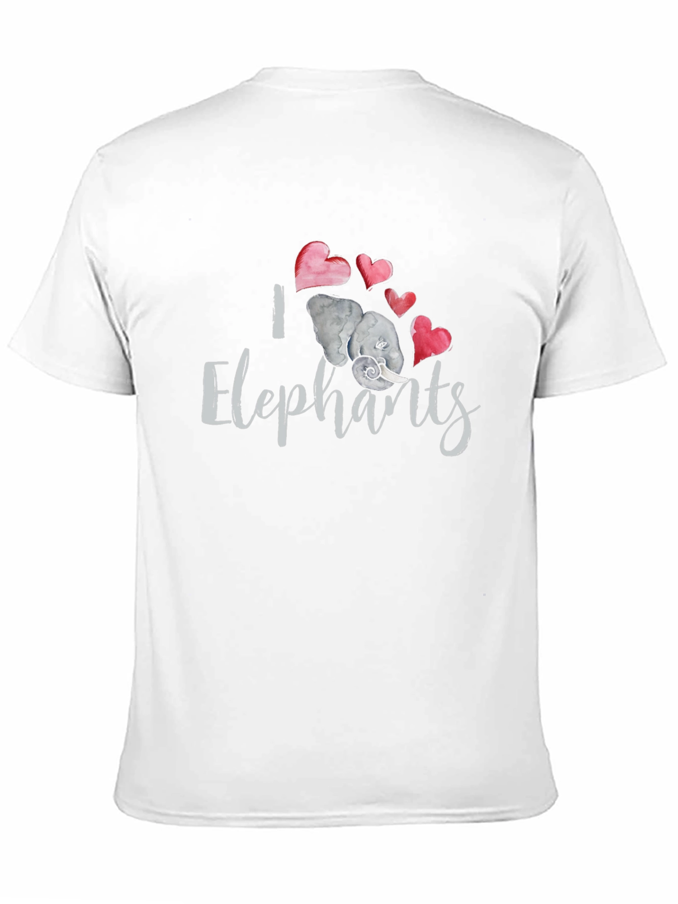 I Love Elephants Graphic T-Shirt
