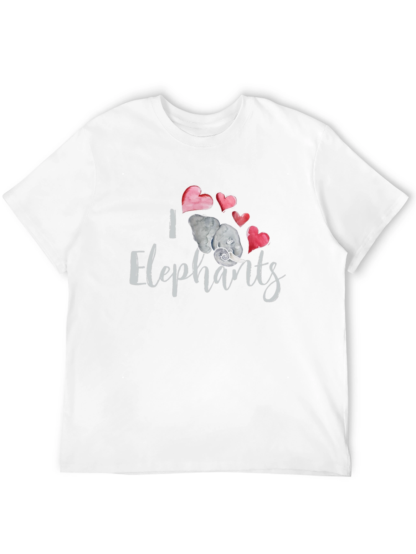 I Love Elephants Graphic T-Shirt