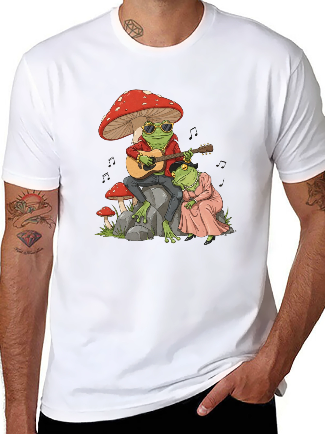 Camiseta Rana Músico Seta