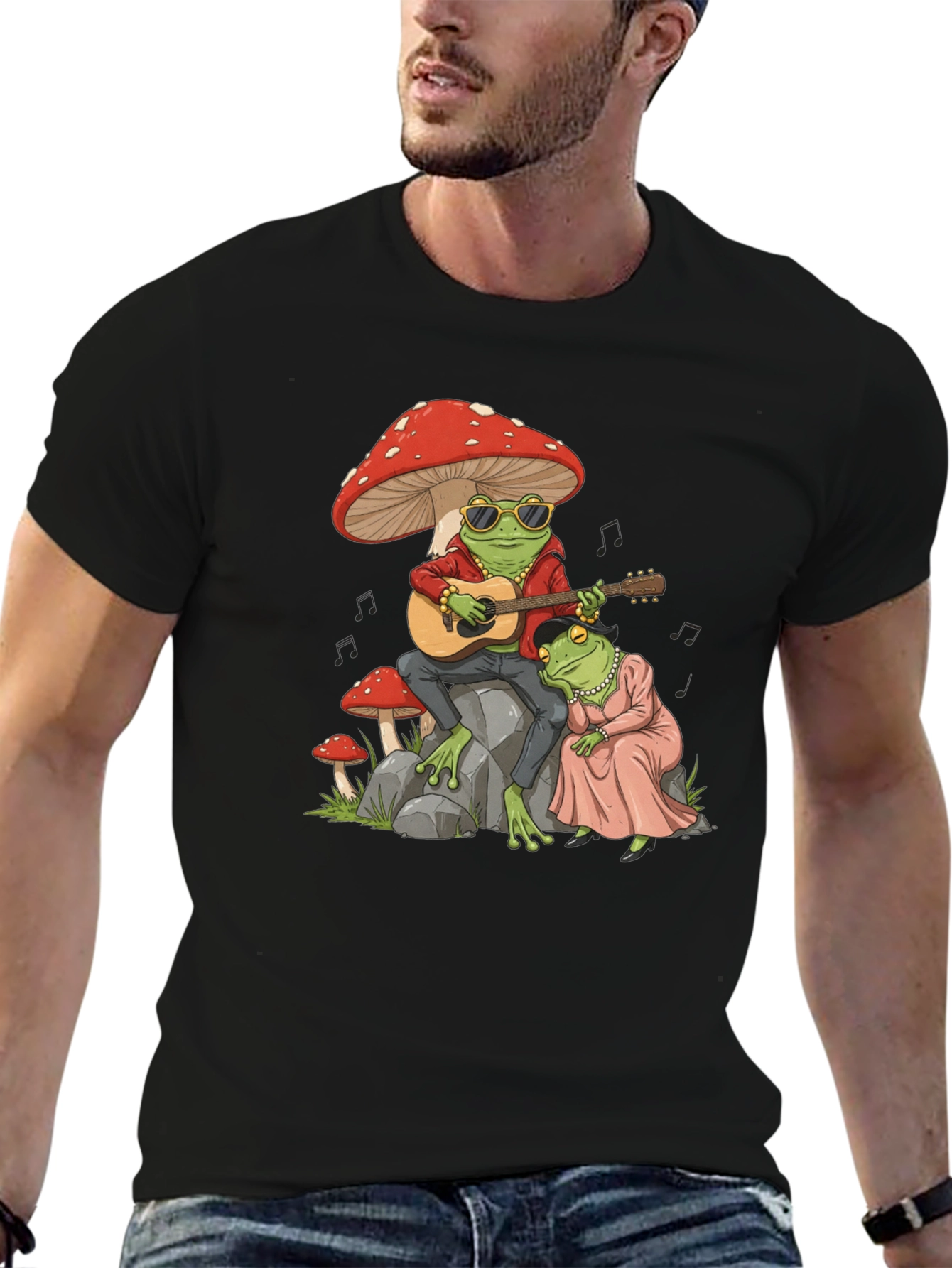 Camiseta Rana Músico Seta