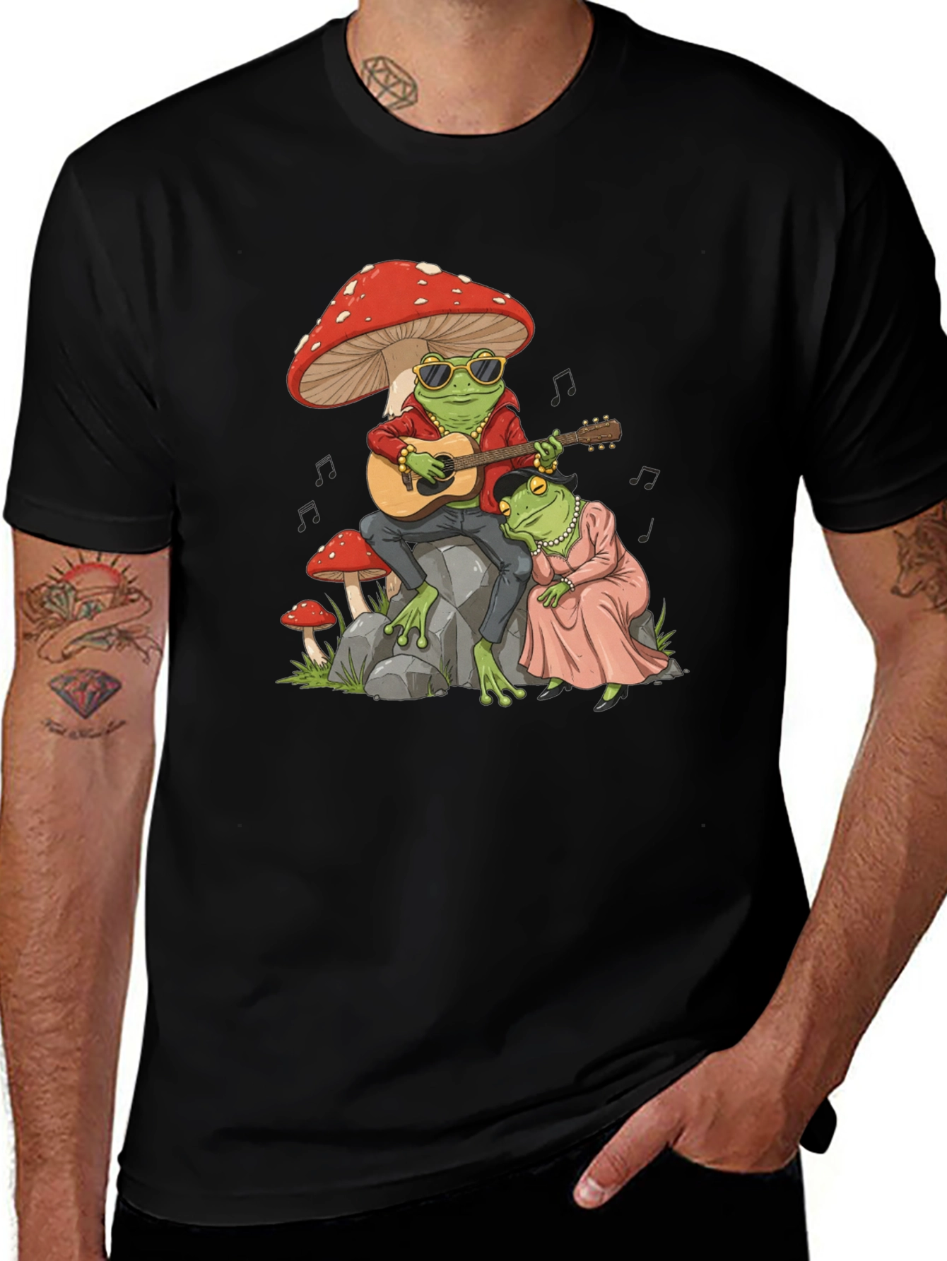 Camiseta Rana Músico Seta