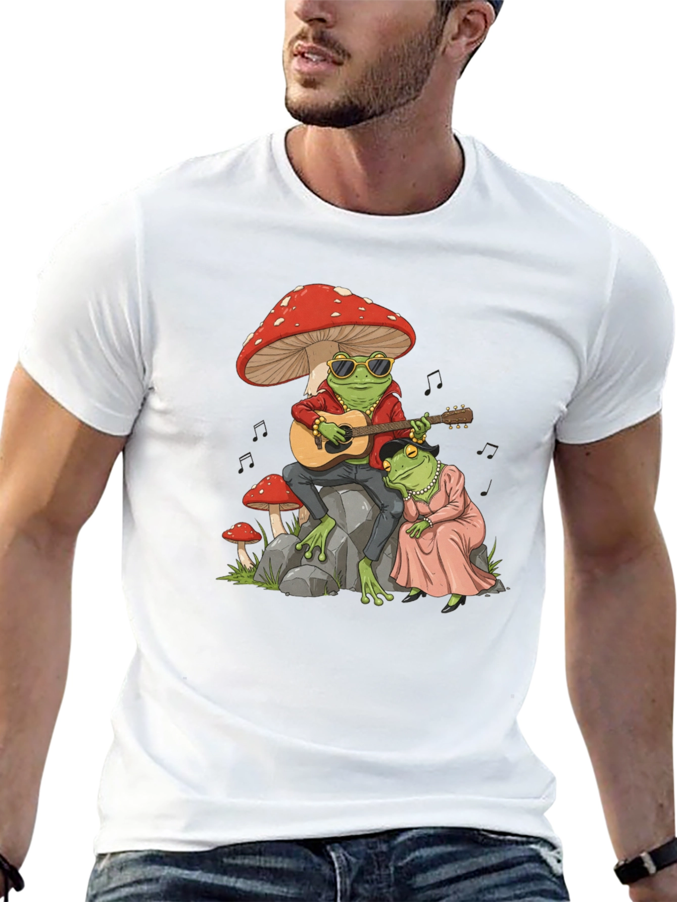 Camiseta Rana Músico Seta