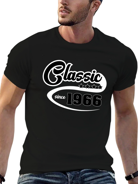Camiseta Clásica Desde 1966 Negra para Hombre