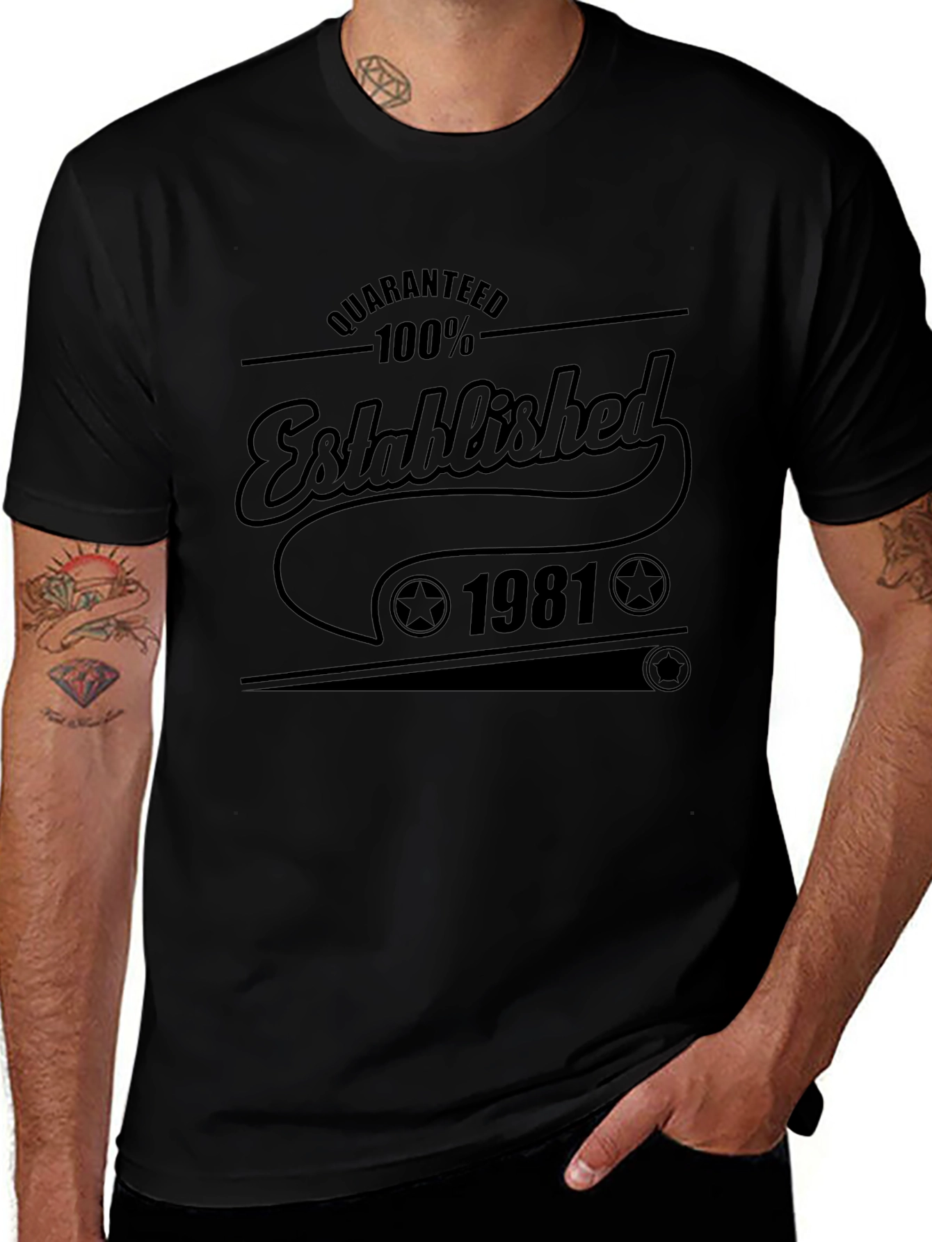 Camiseta Negra Established 1981