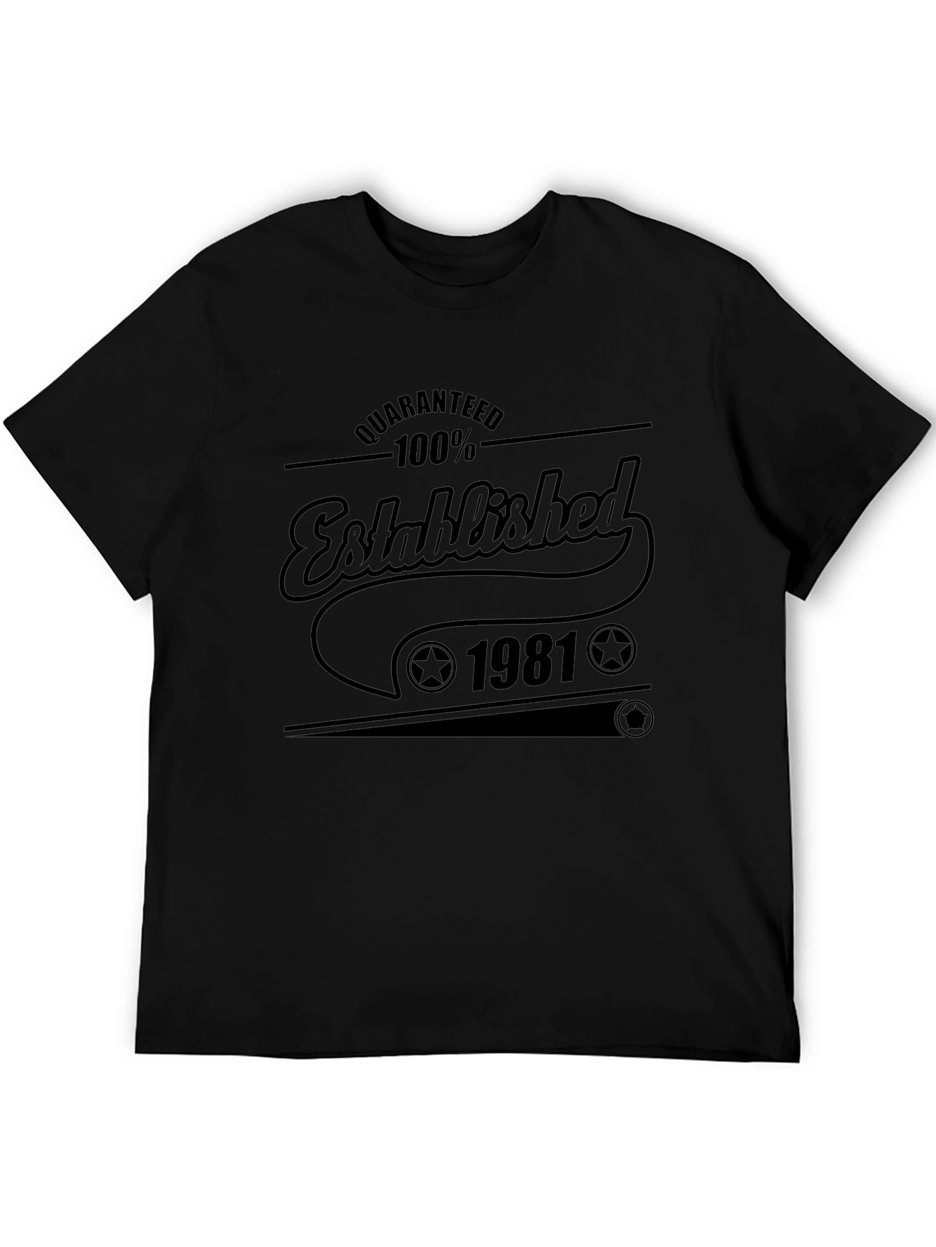 Camiseta Negra Established 1981
