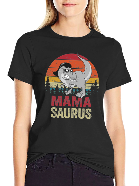 Camiseta Mama Saurus Divertida para Mamás