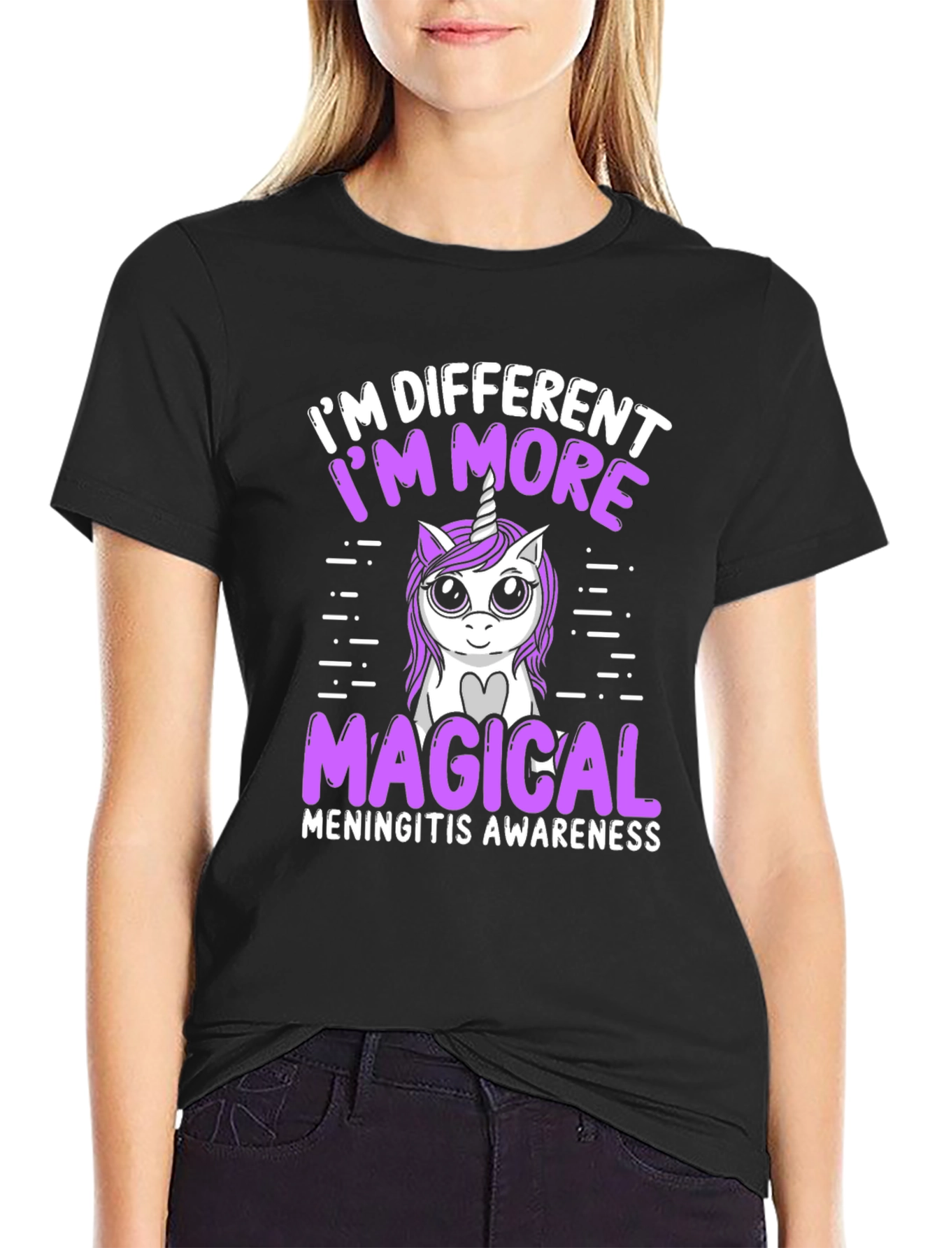 Meningitis Awareness Unicorn Tee