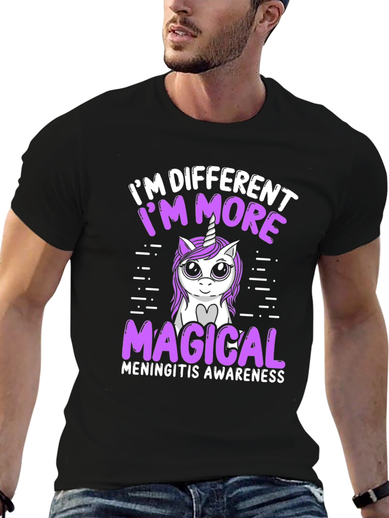 Meningitis Awareness Unicorn Tee