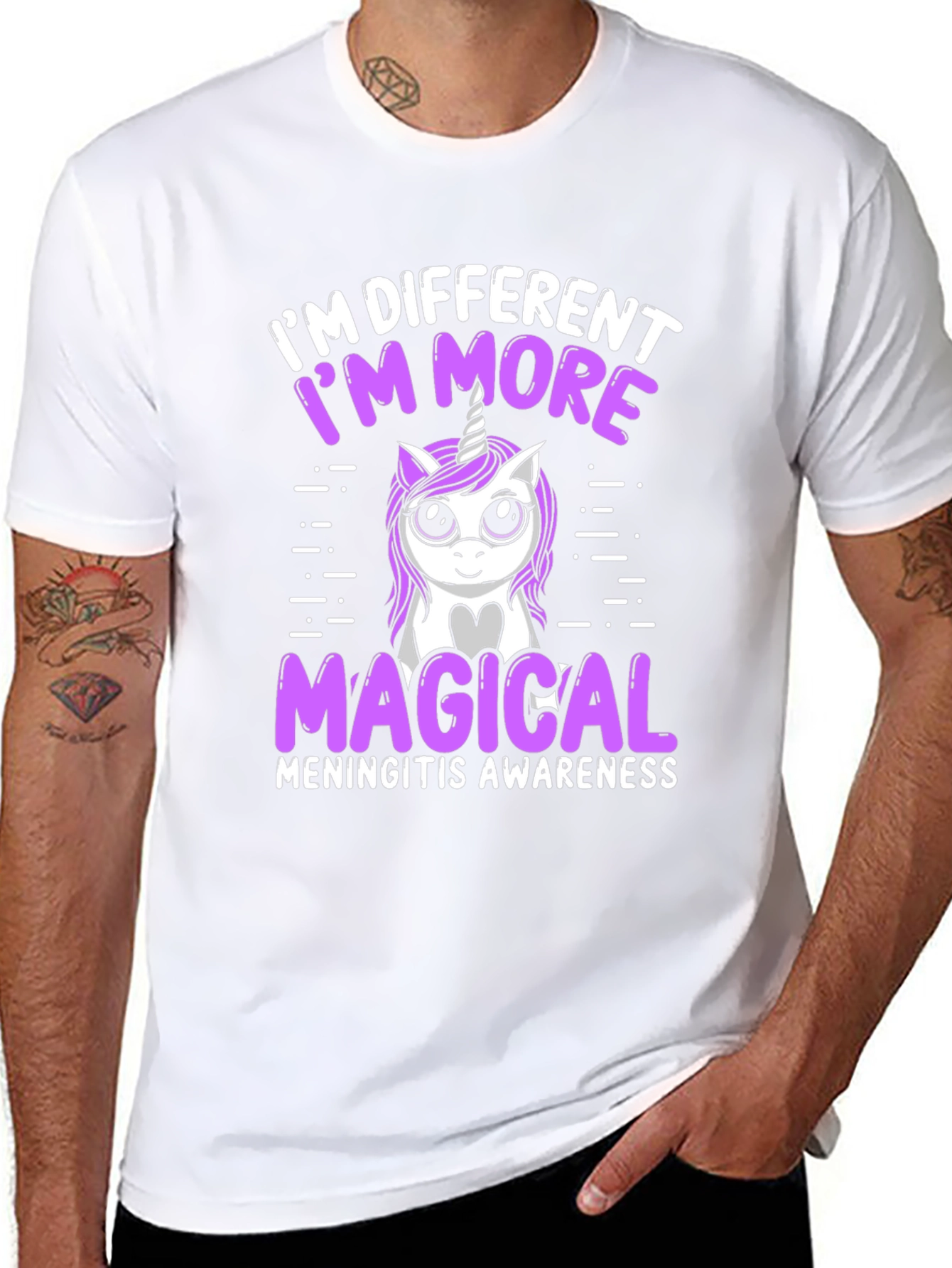 Meningitis Awareness Unicorn Tee