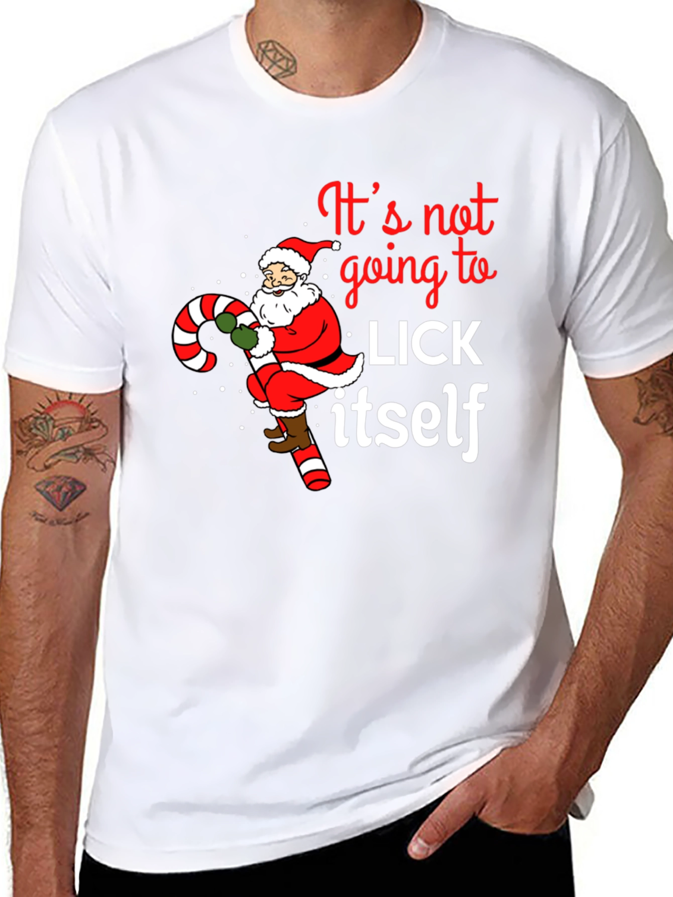 Camiseta Navideña No se va a lamer sola