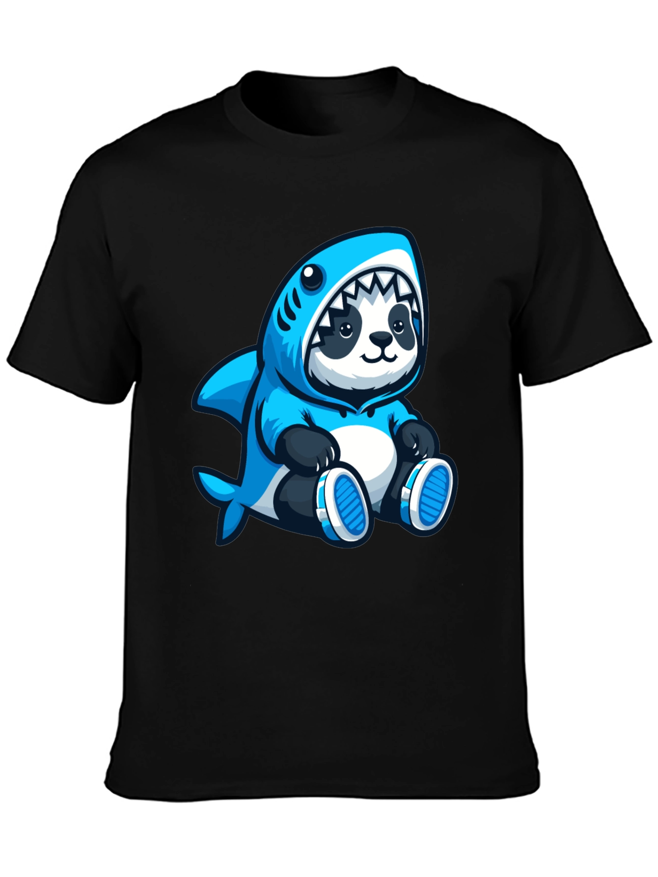 Camiseta Panda Tiburón - Diseño Original y Divertido