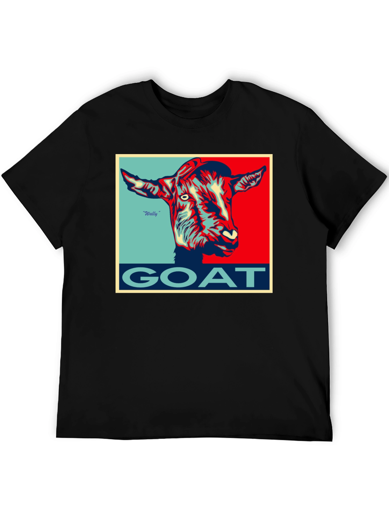 Camiseta Hombre GOAT Diseño Gráfico Único