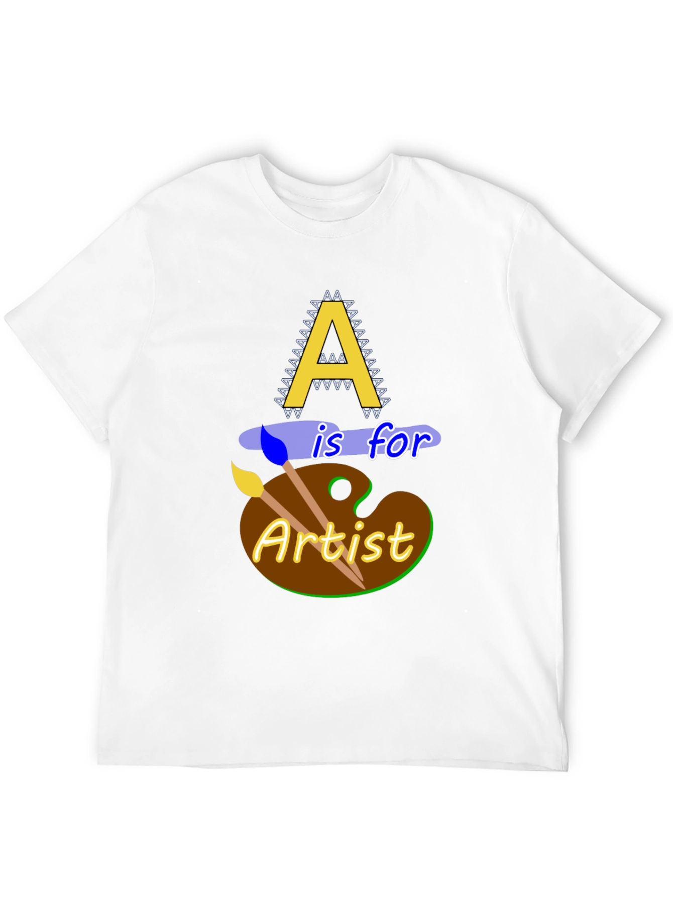 Camiseta Negra A es para Artista Diseño Original