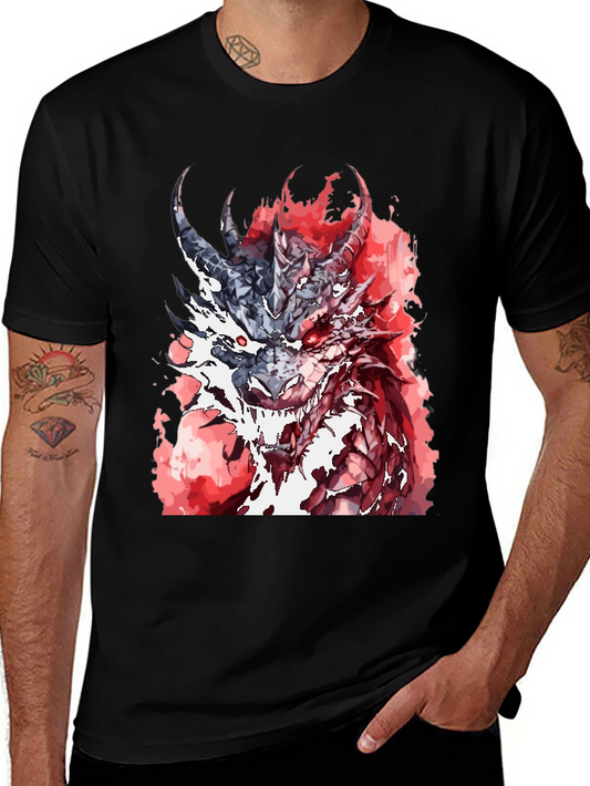 Camiseta Dragón Rojo Fuego - Diseño Imponente