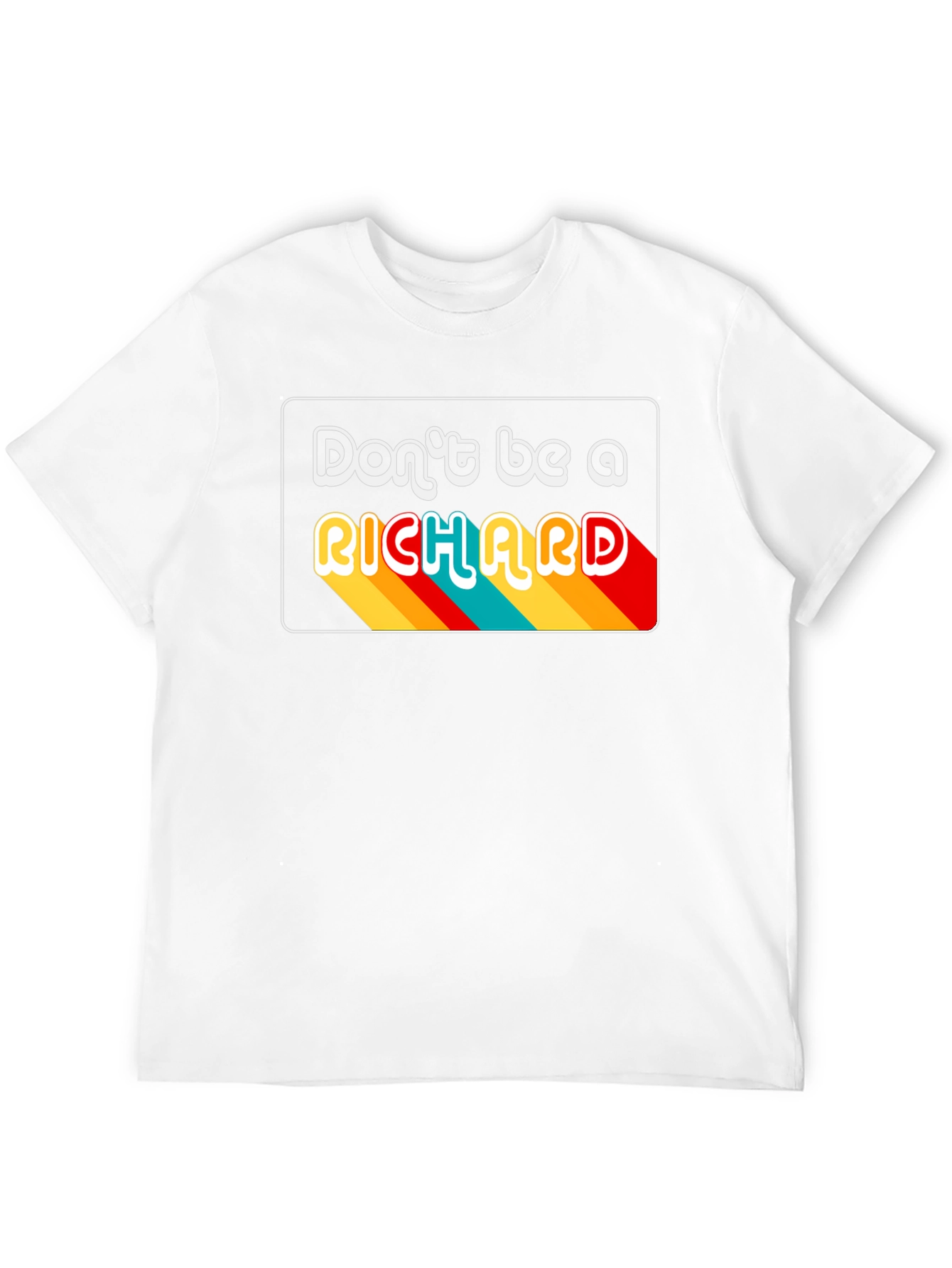 Camiseta Negra Dont be a RICHARD Retro