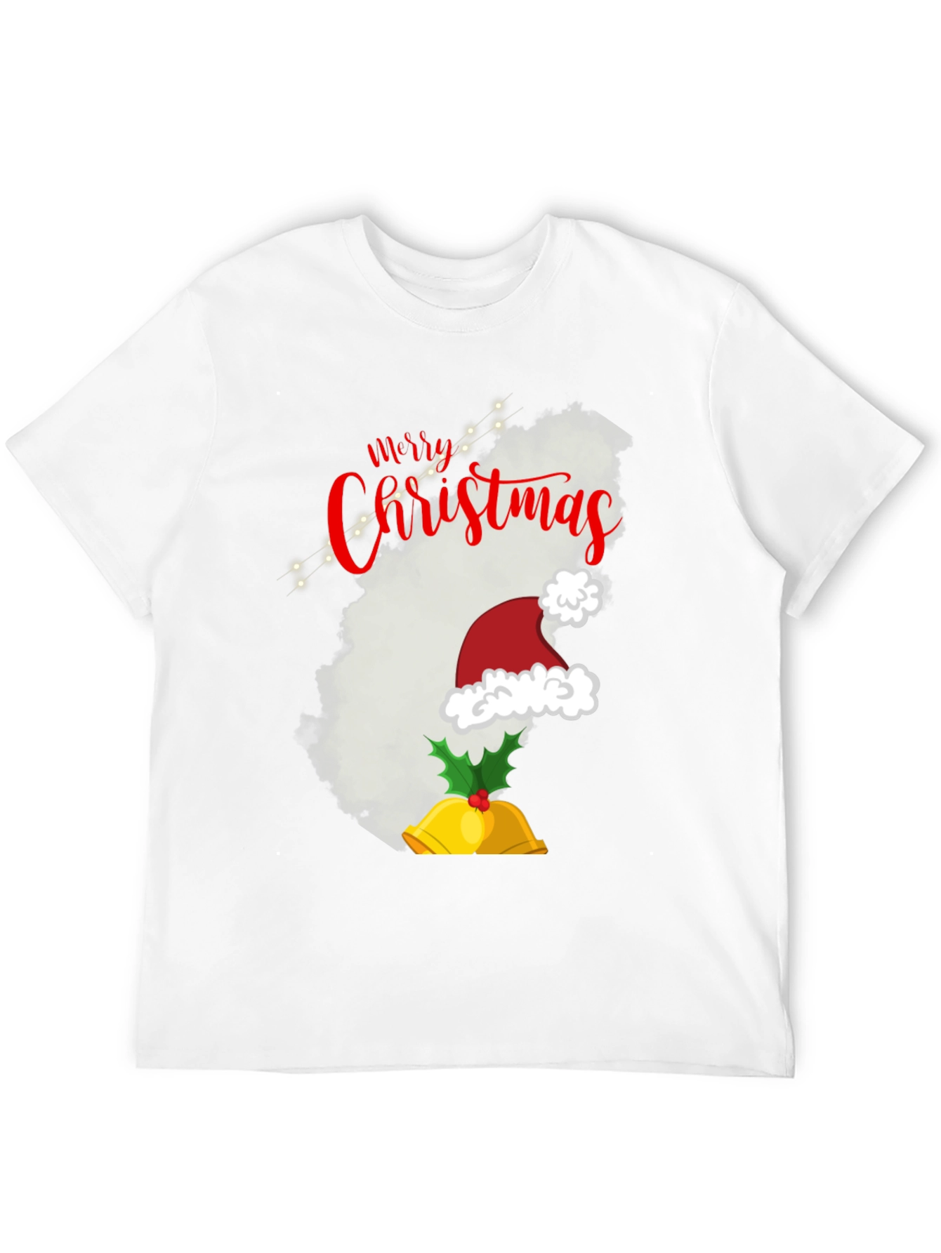 Camiseta Navideña Negra Merry Christmas