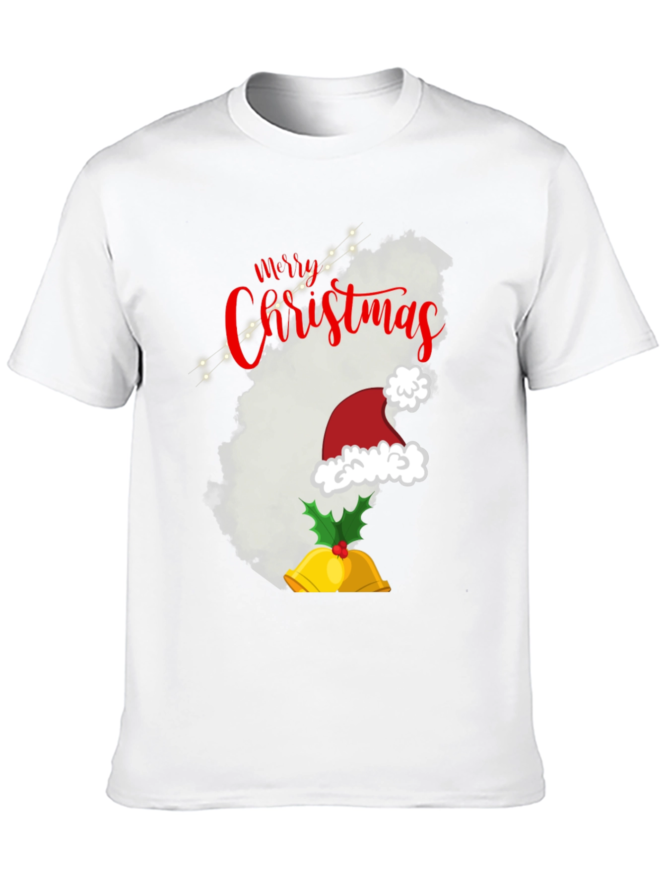 Camiseta Navideña Negra Merry Christmas
