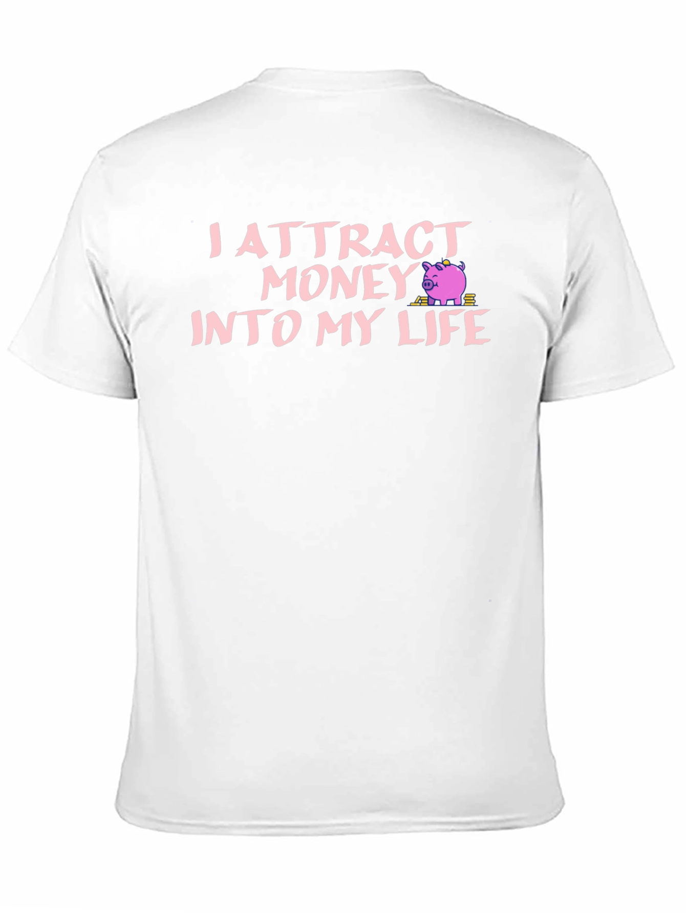 Camiseta Negra Atrae Dinero a Mi Vida