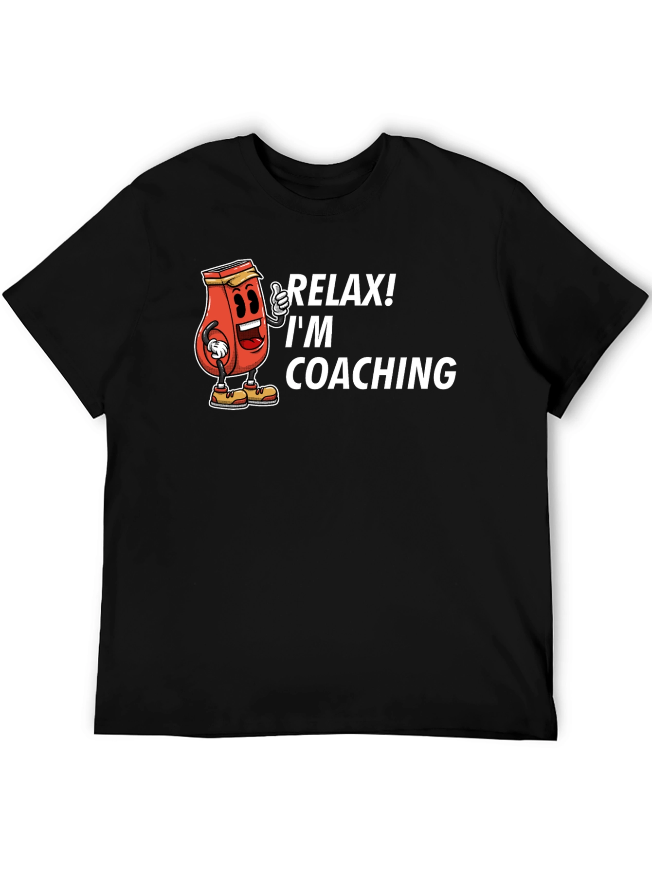 Camiseta Negra Relax! Im Coaching