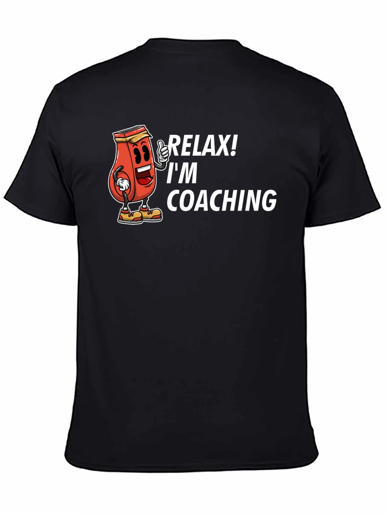 Camiseta Negra Relax! Im Coaching