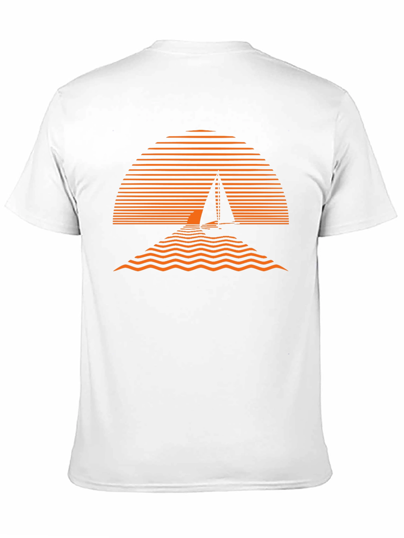 Camiseta Hombre Diseño Sunset Náutico